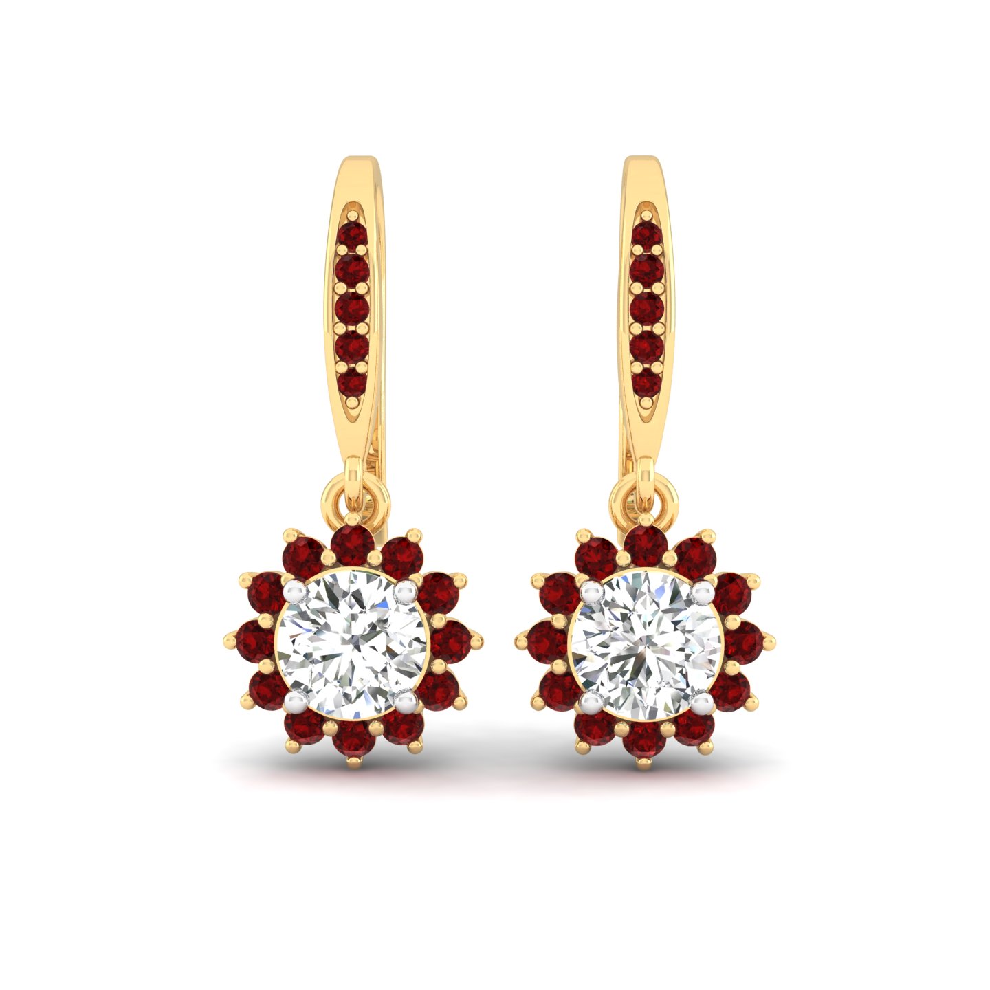 Rouge Halo Earrings