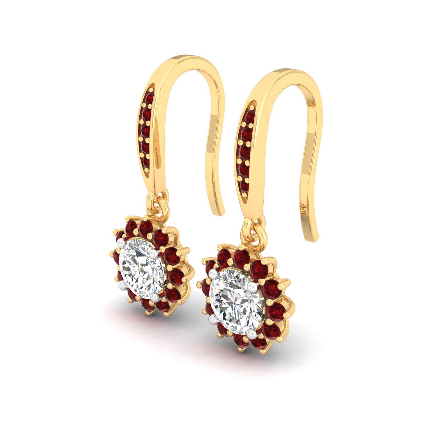 Rouge Halo Earrings