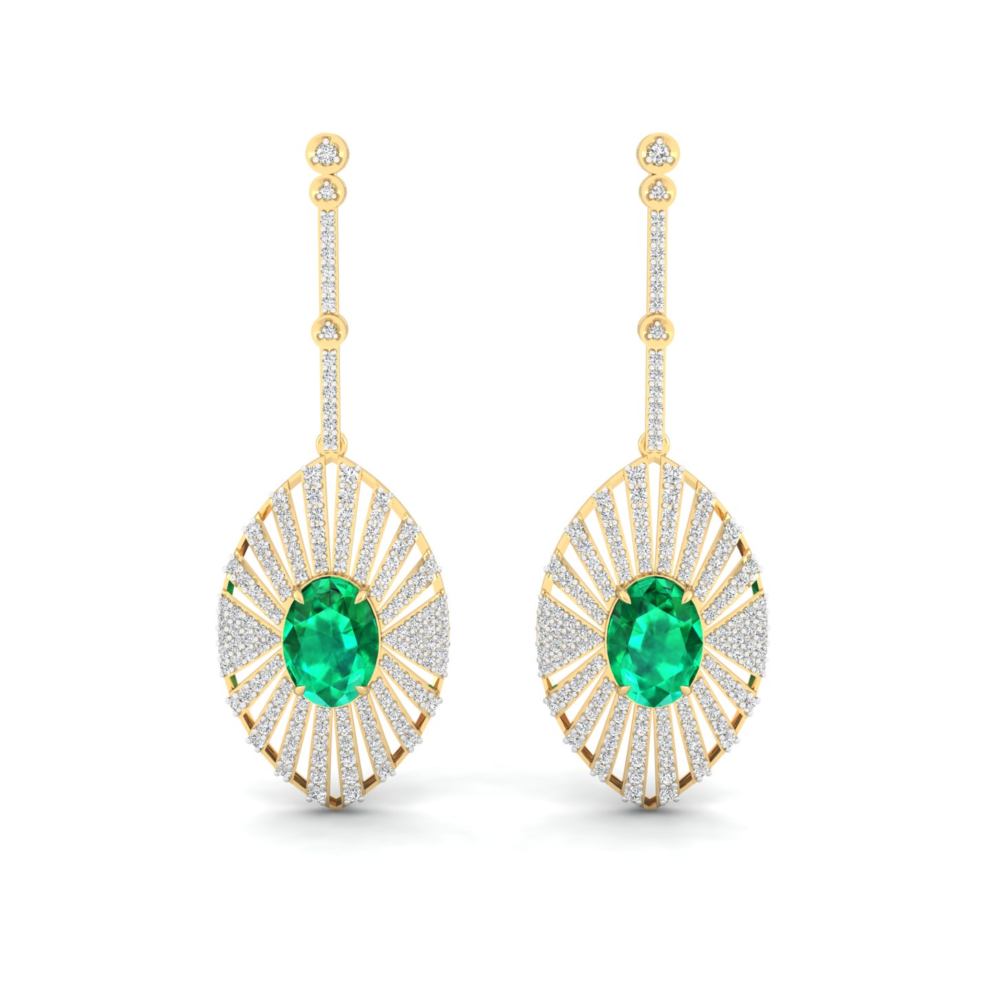 Emerald Fan Drops