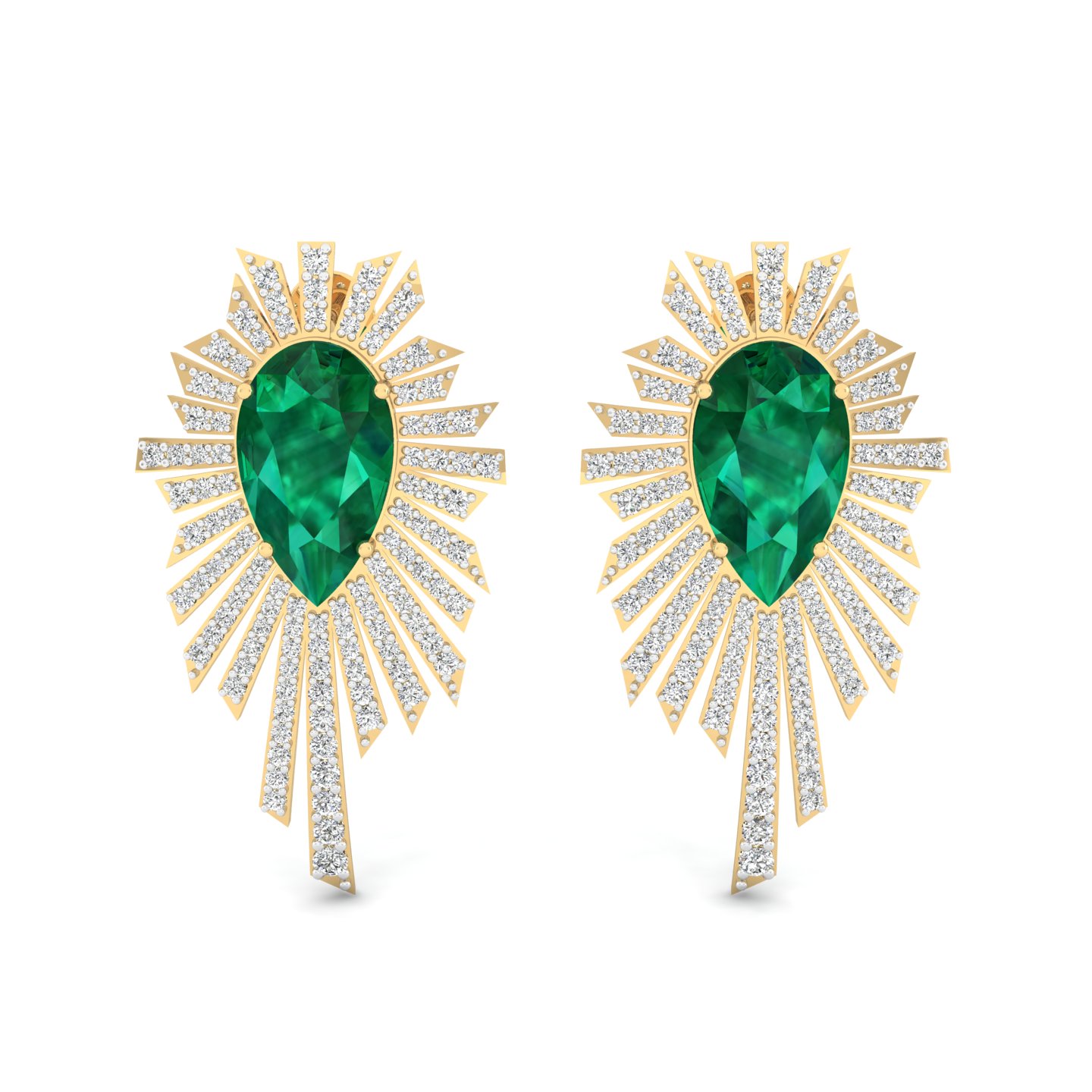 Emeraude Ray Earrings