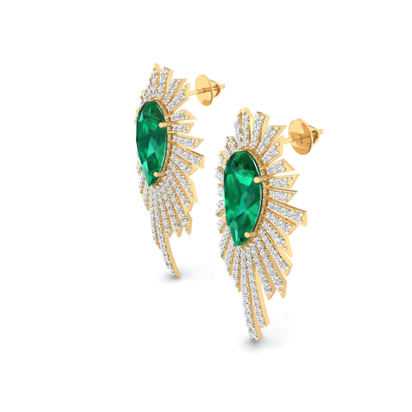 Emeraude Ray Earrings