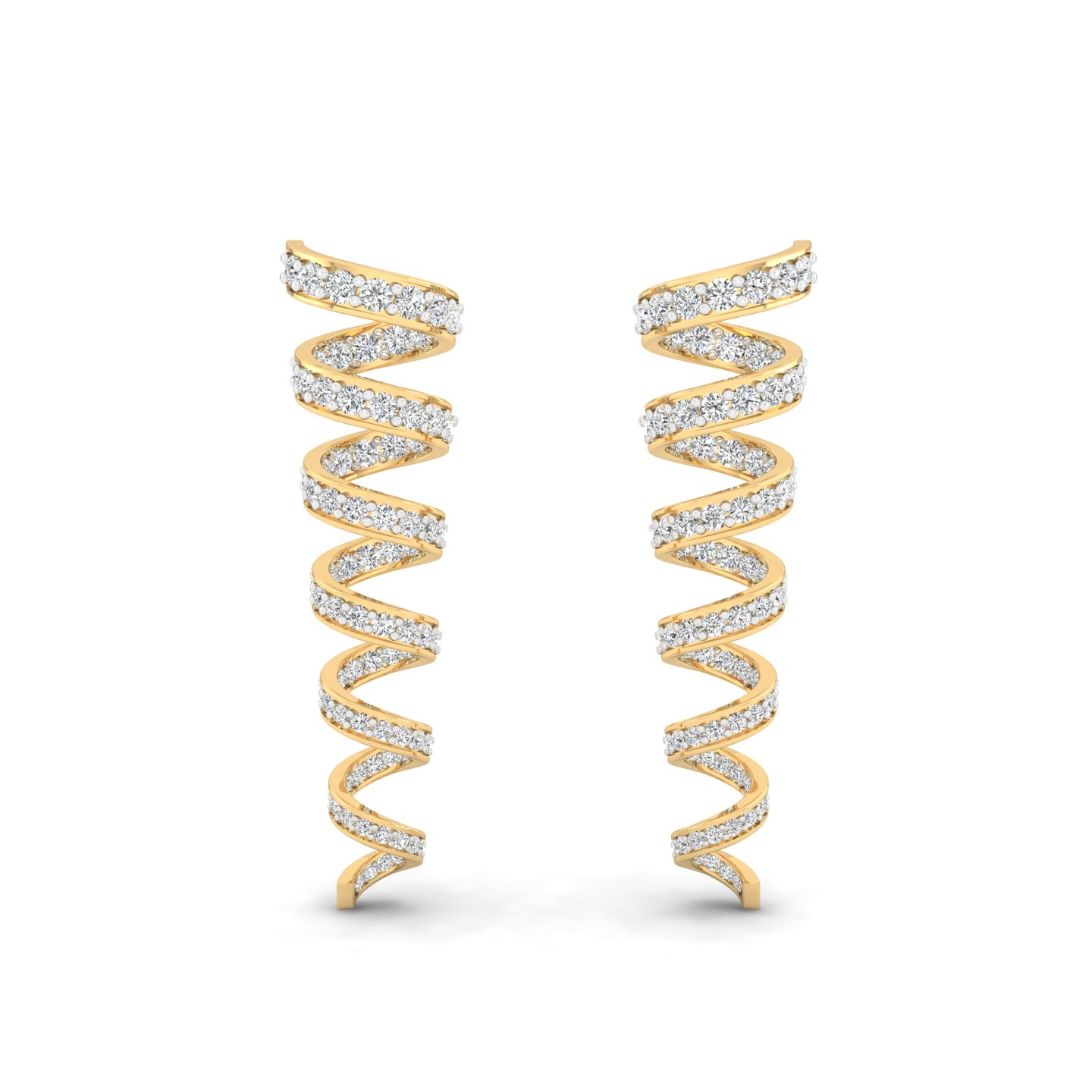 Serpentine Diamond Drops