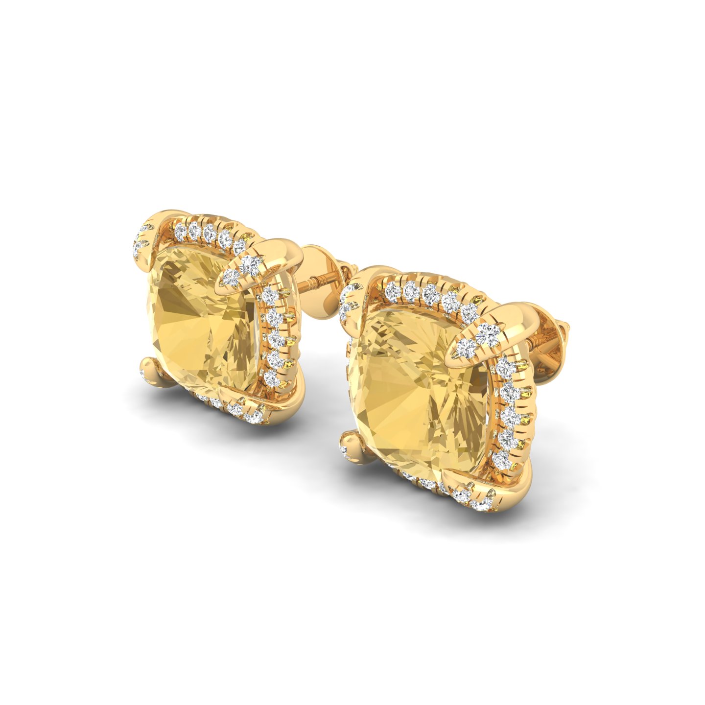 Golden Halo Studs