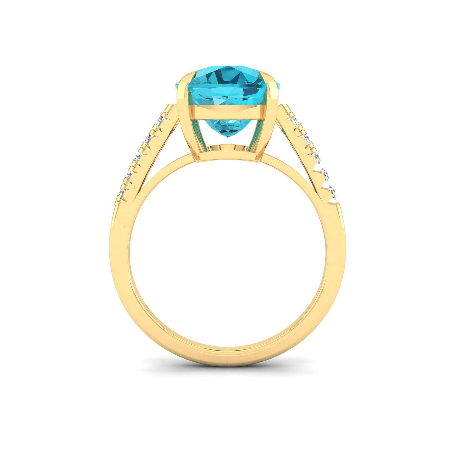 Aqua Marquise Ring