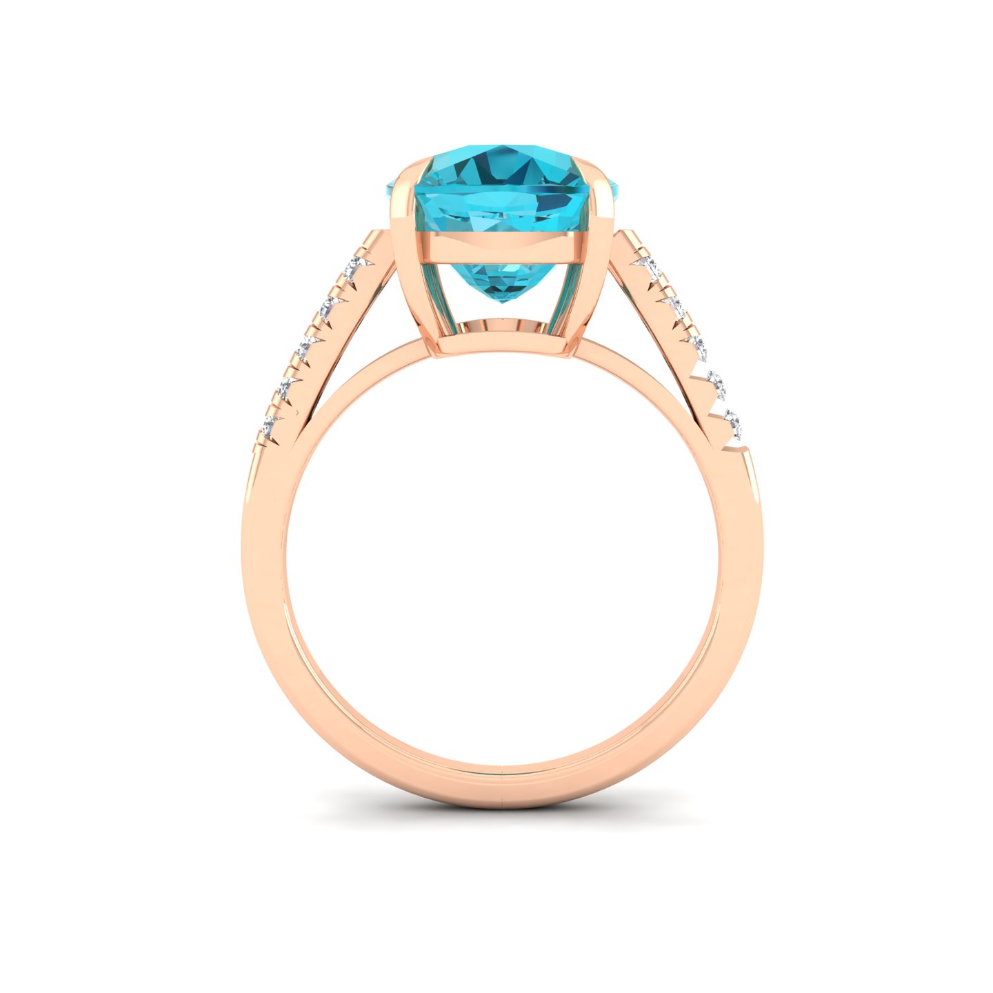Aqua Marquise Ring