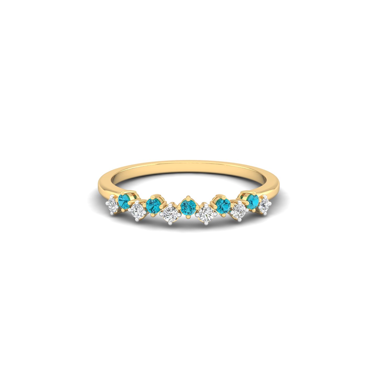 Aqua Tiara Ring