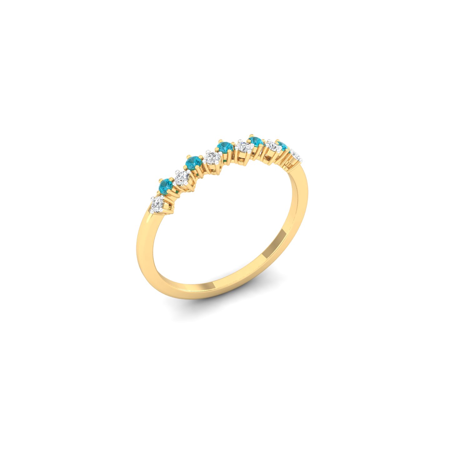 Aqua Tiara Ring
