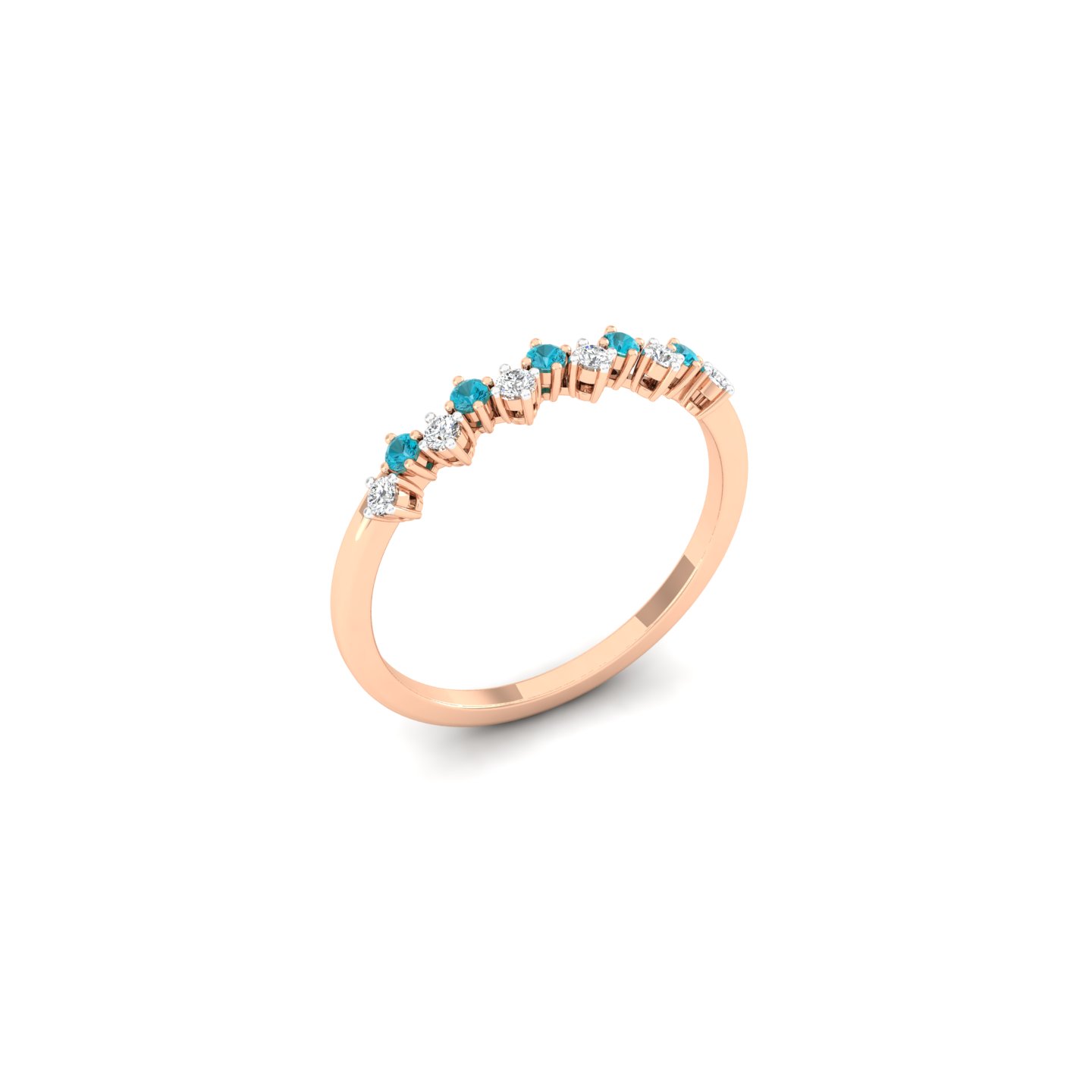 Aqua Tiara Ring