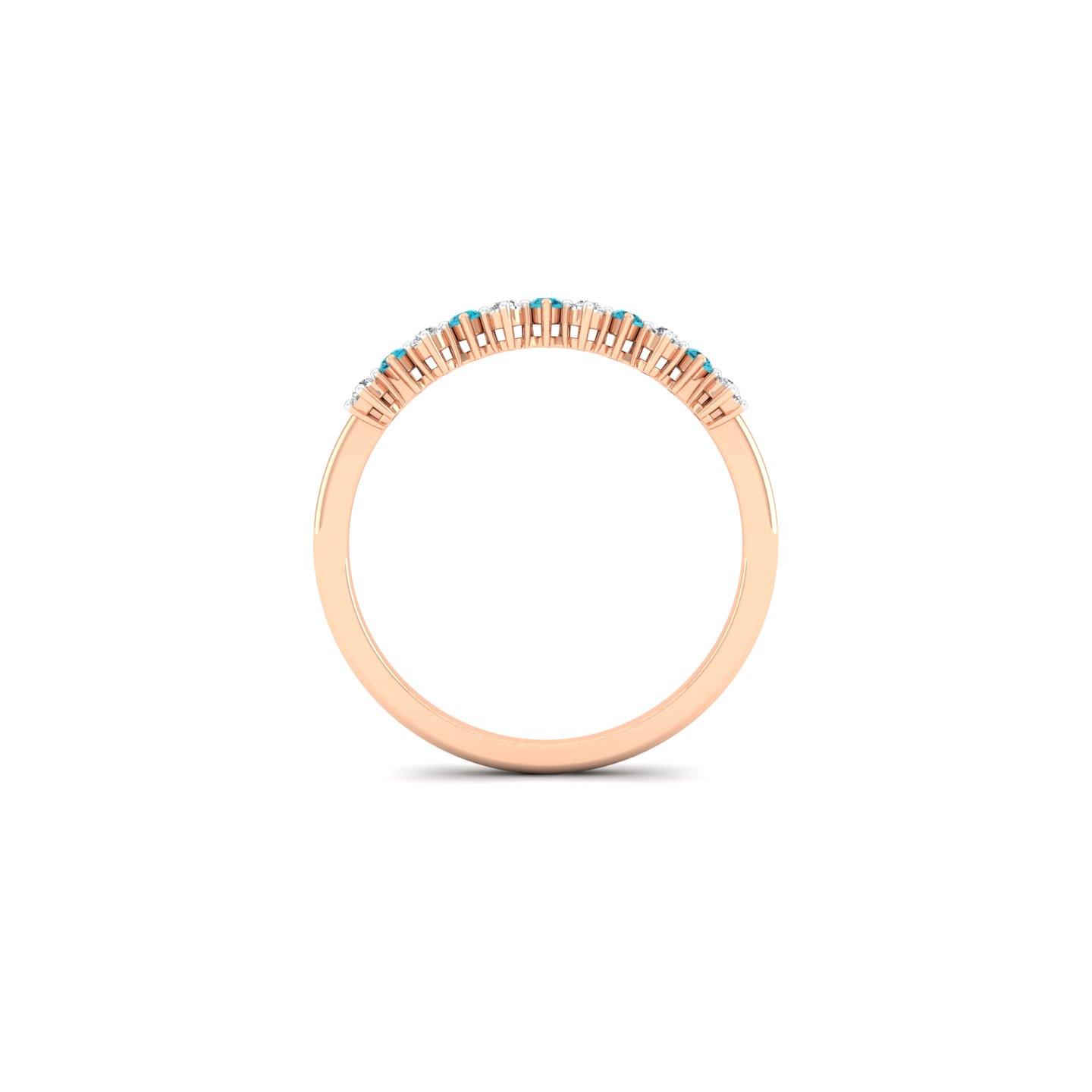 Aqua Tiara Ring