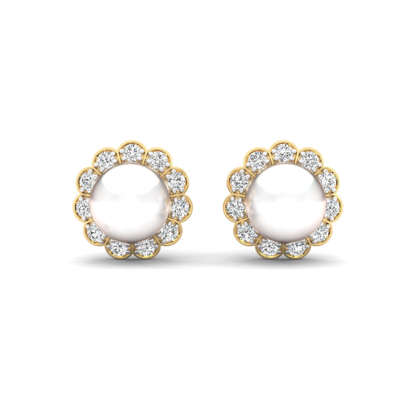 Diamond Daisy Studs