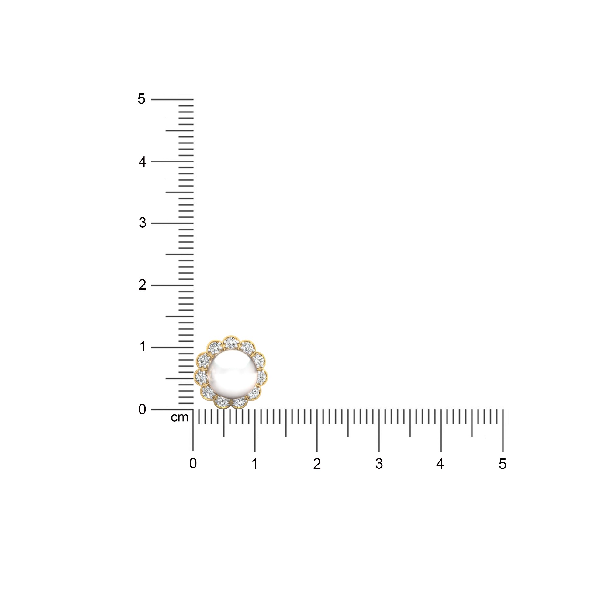 Diamond Daisy Studs