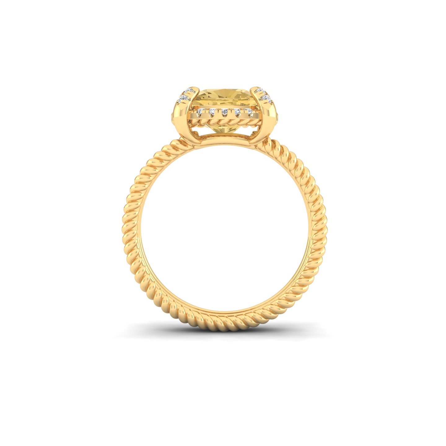 Crown Solitaire Ring
