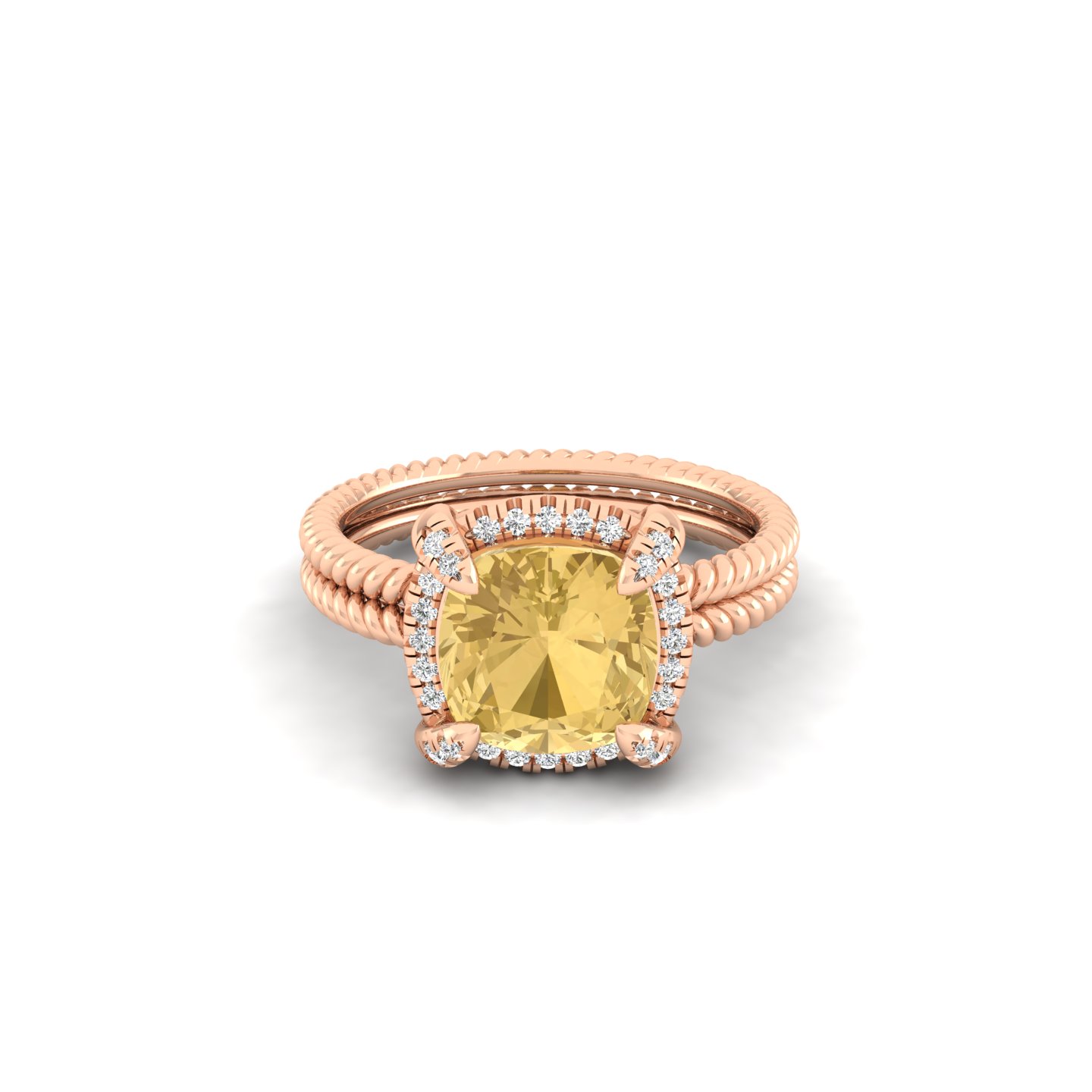 Crown Solitaire Ring