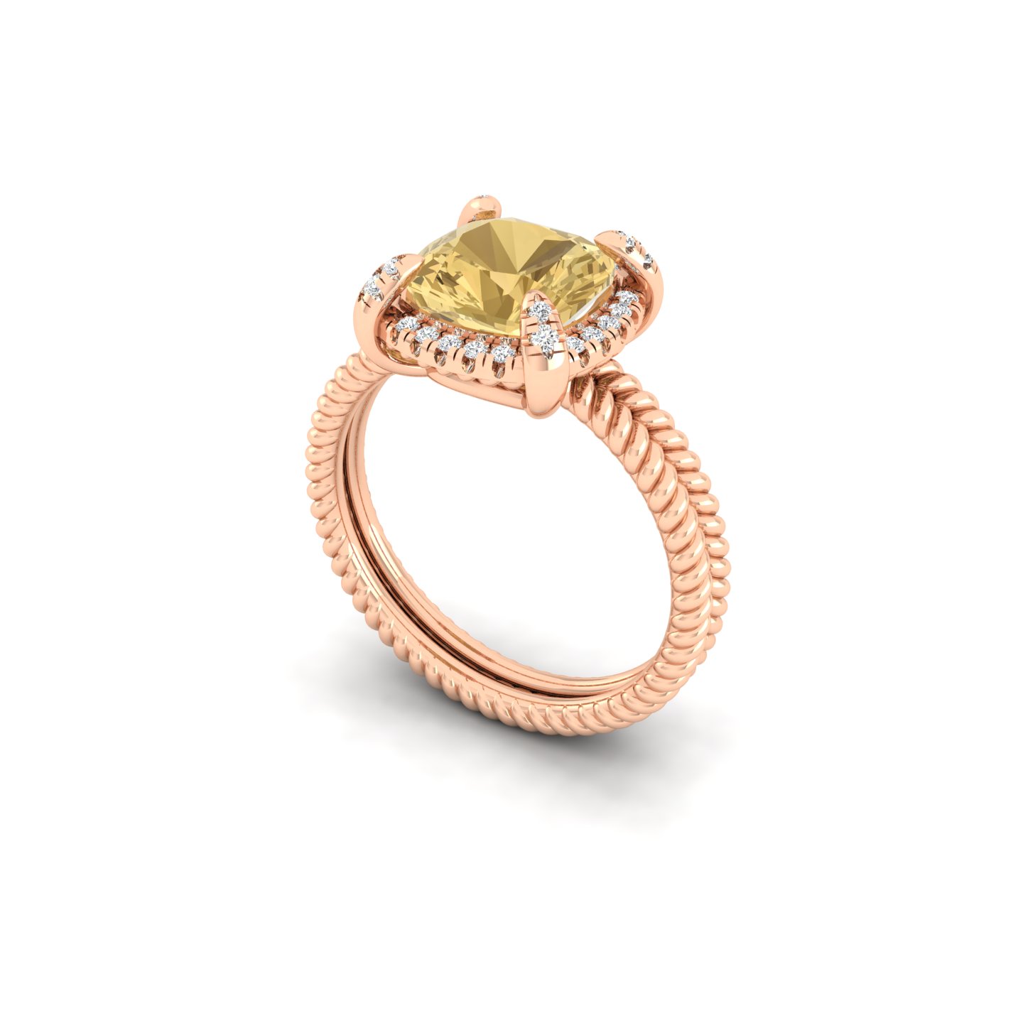 Crown Solitaire Ring
