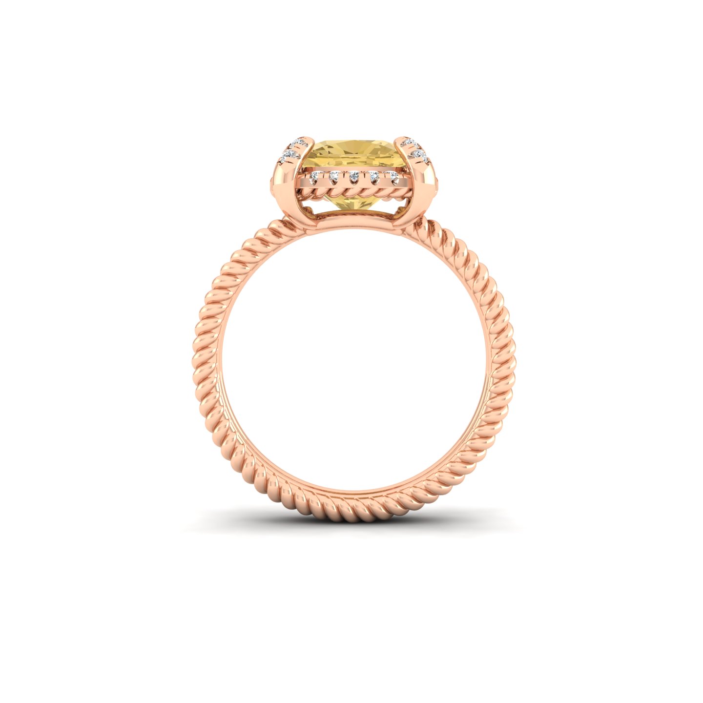 Crown Solitaire Ring