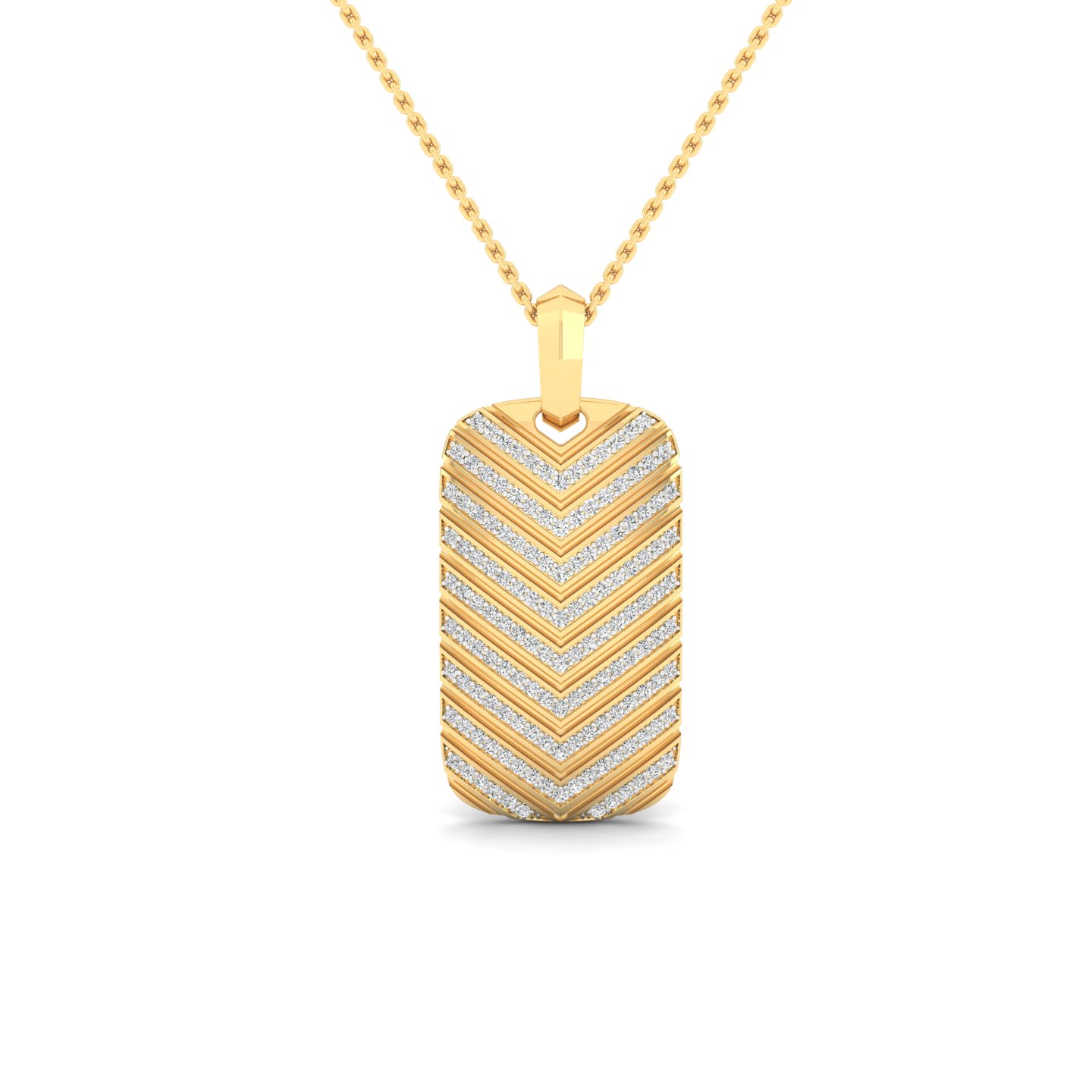 Midnight Chevron Pendant