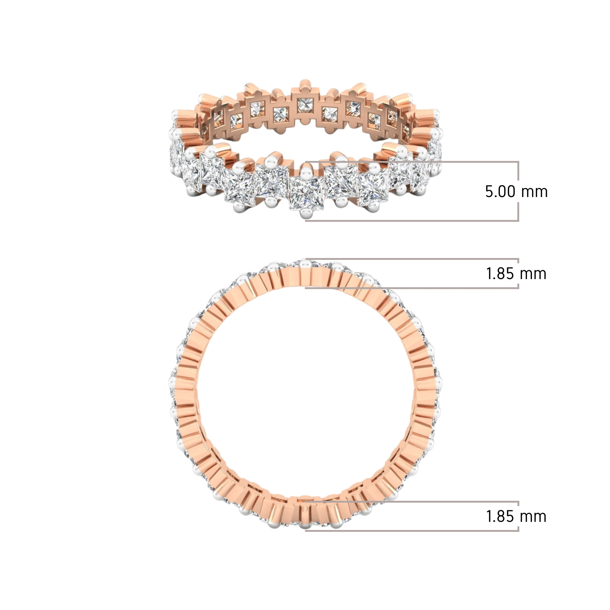 Princess Diamond Full Eternity Band