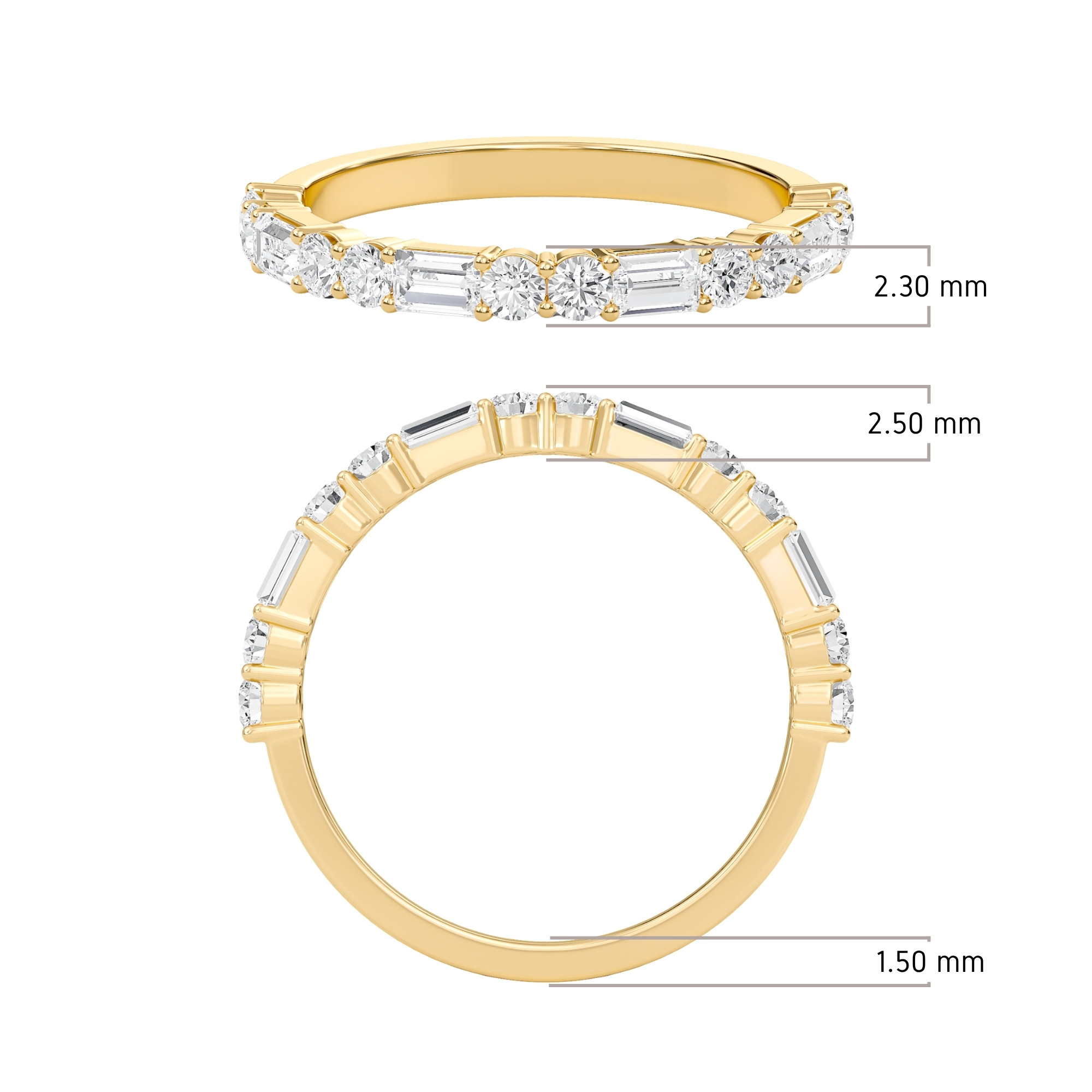 Alternating Wedding Band