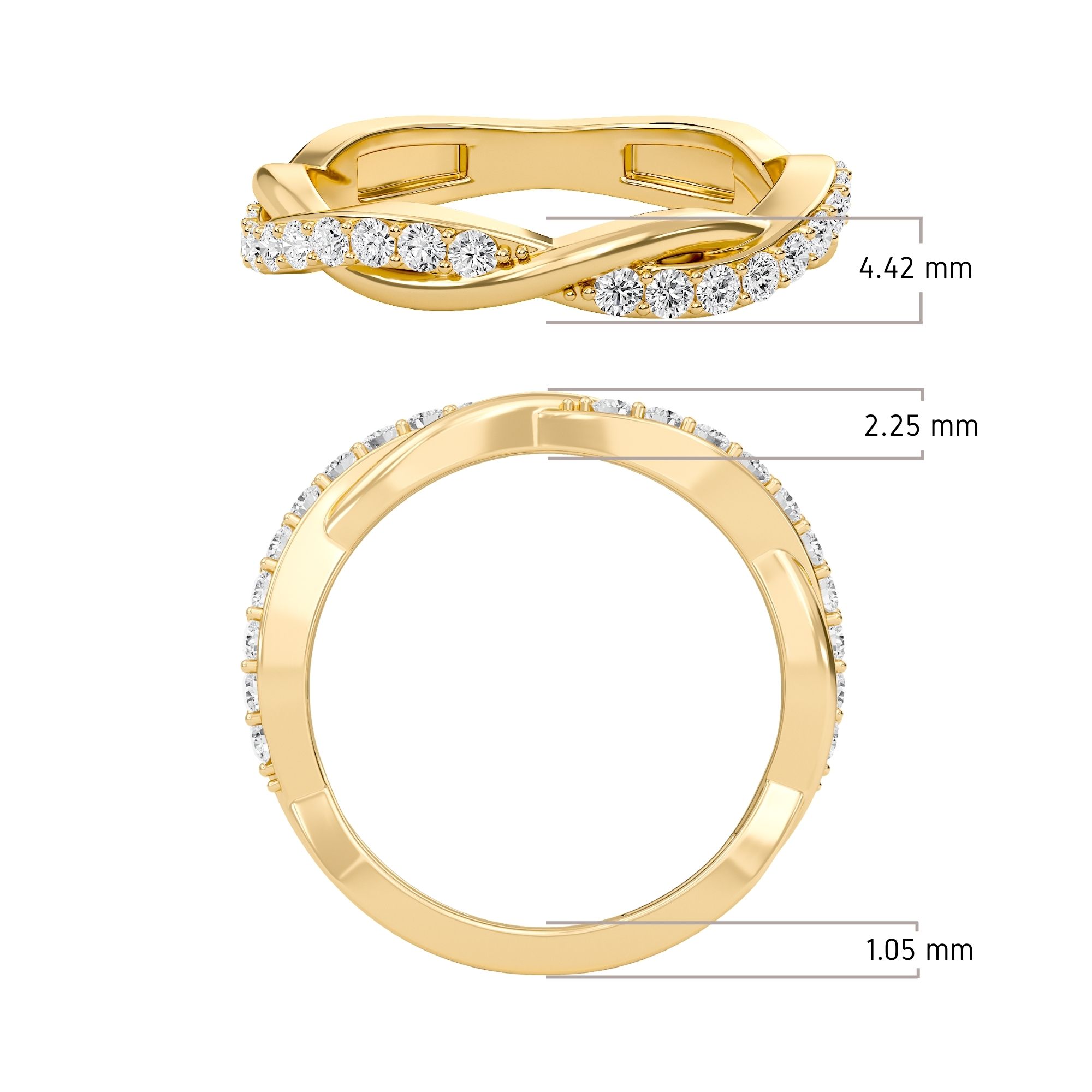 Twisted Wedding Band