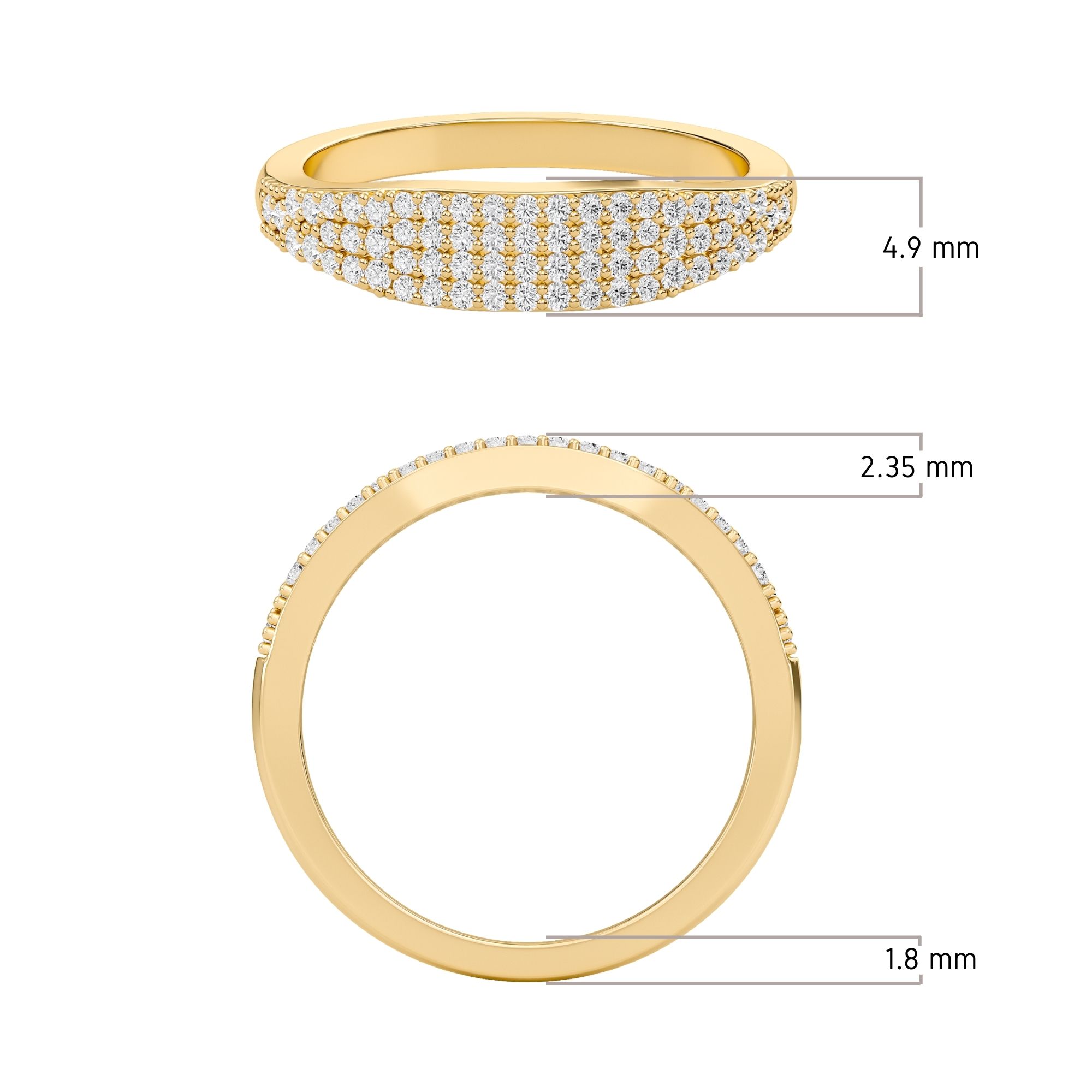 Wedding Pave band