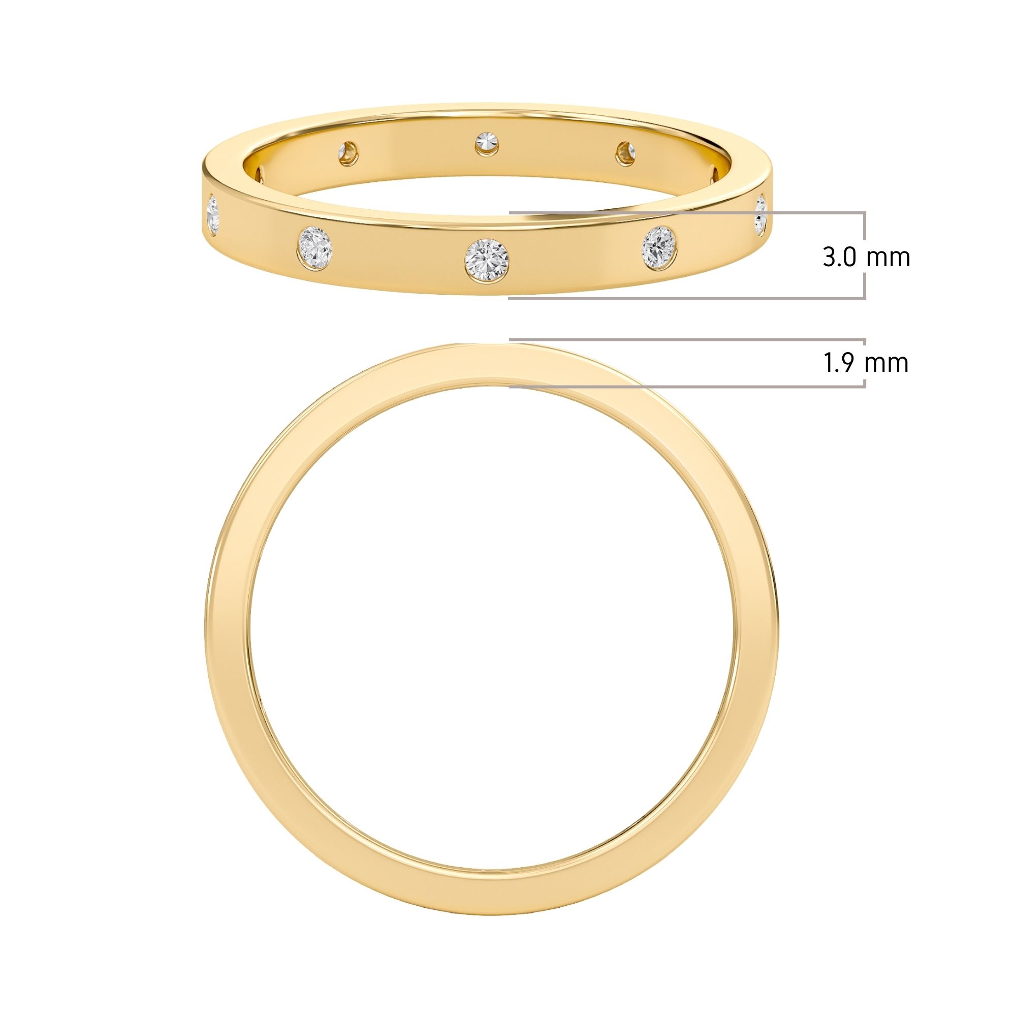 Bezel Set Band