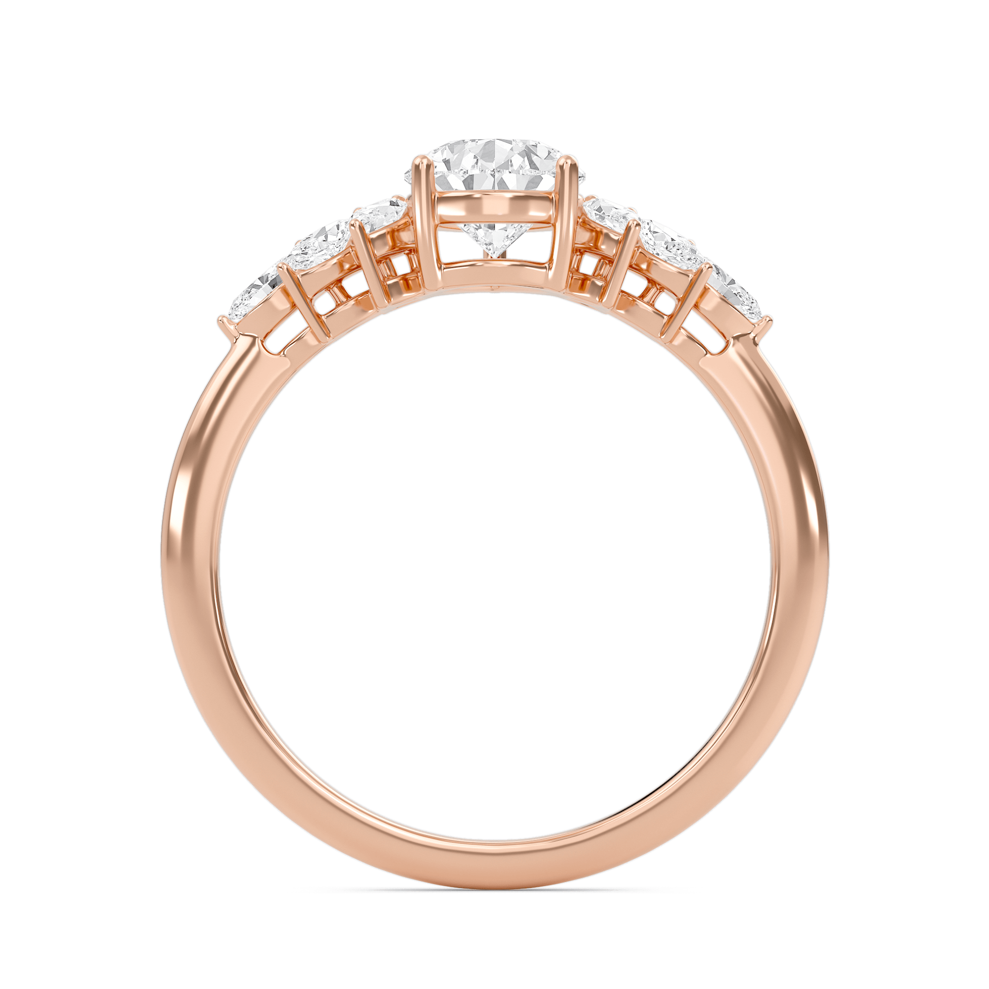 Luxe Marquese Side Stone Ring