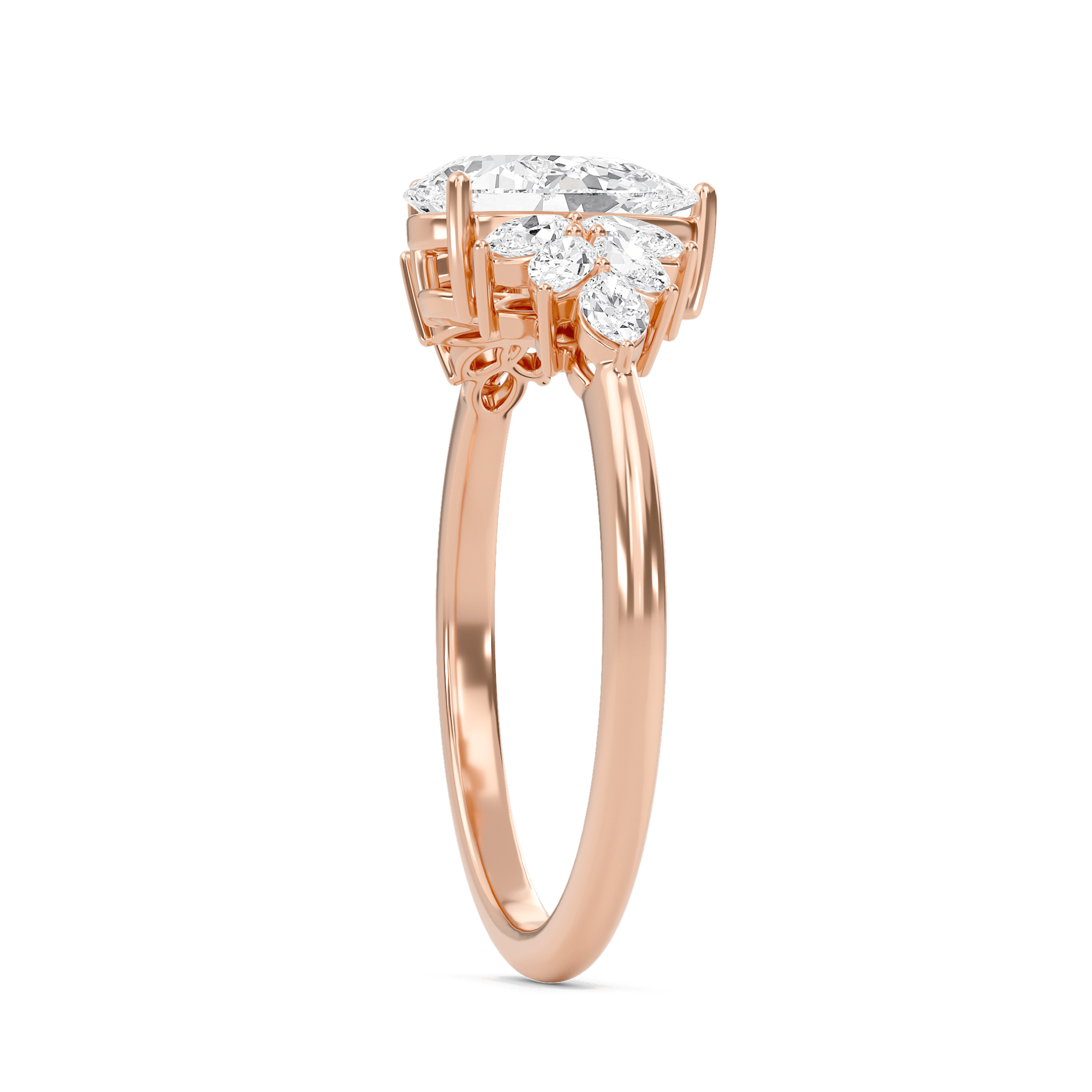 Luxe Marquese Side Stone Ring