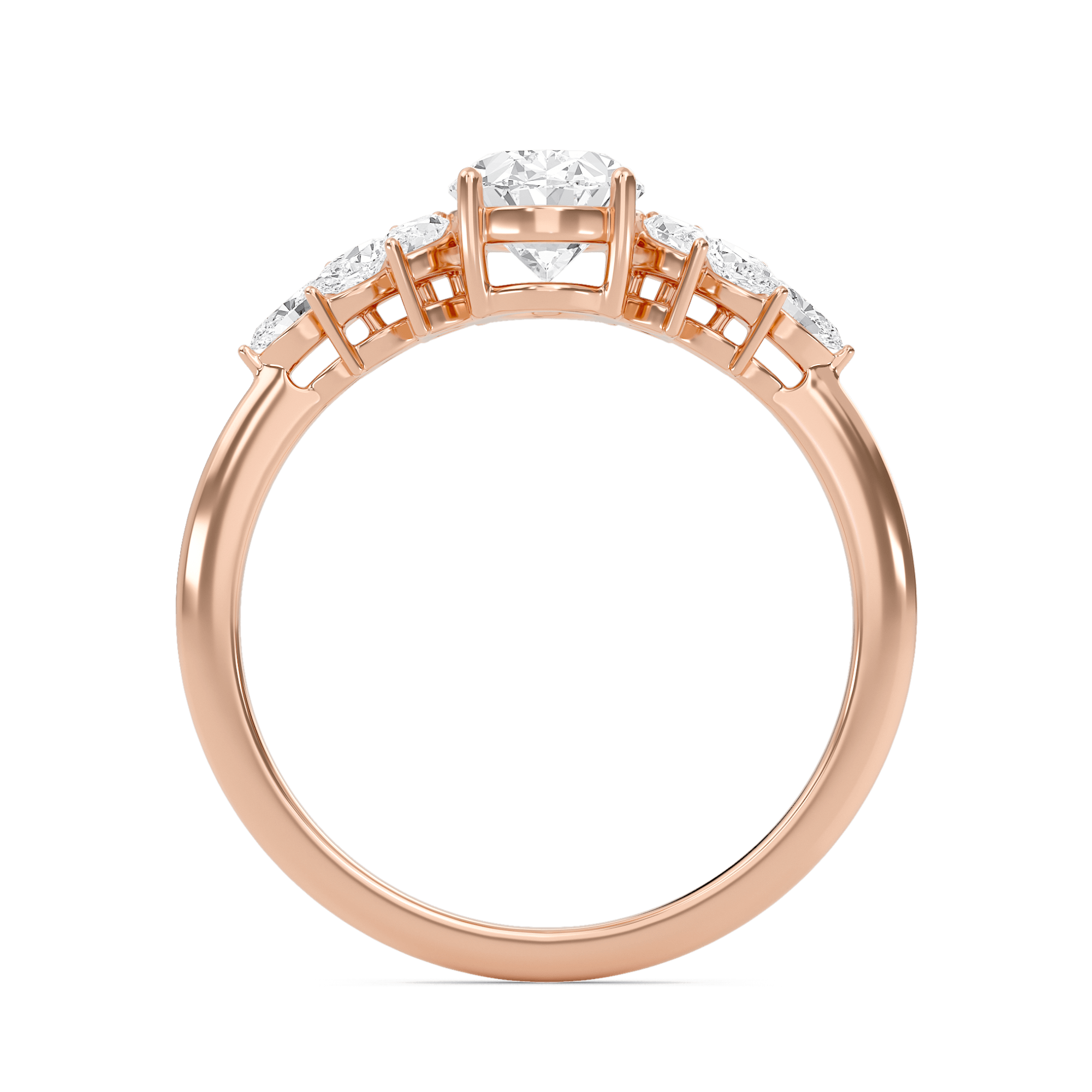 Luxe Marquese Side Stone Ring