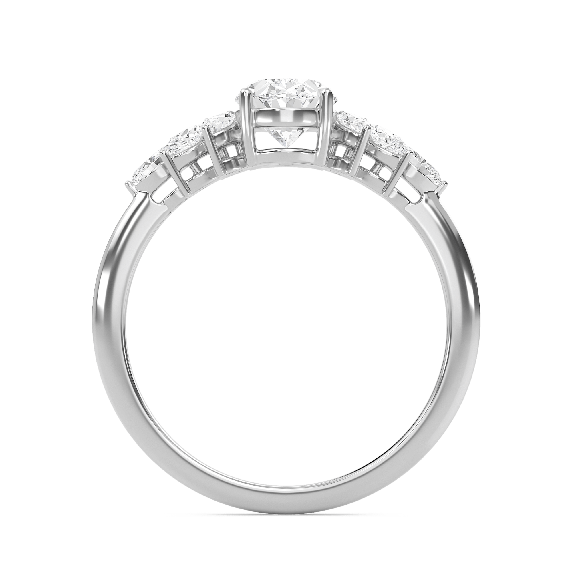 Luxe Marquese Side Stone Ring