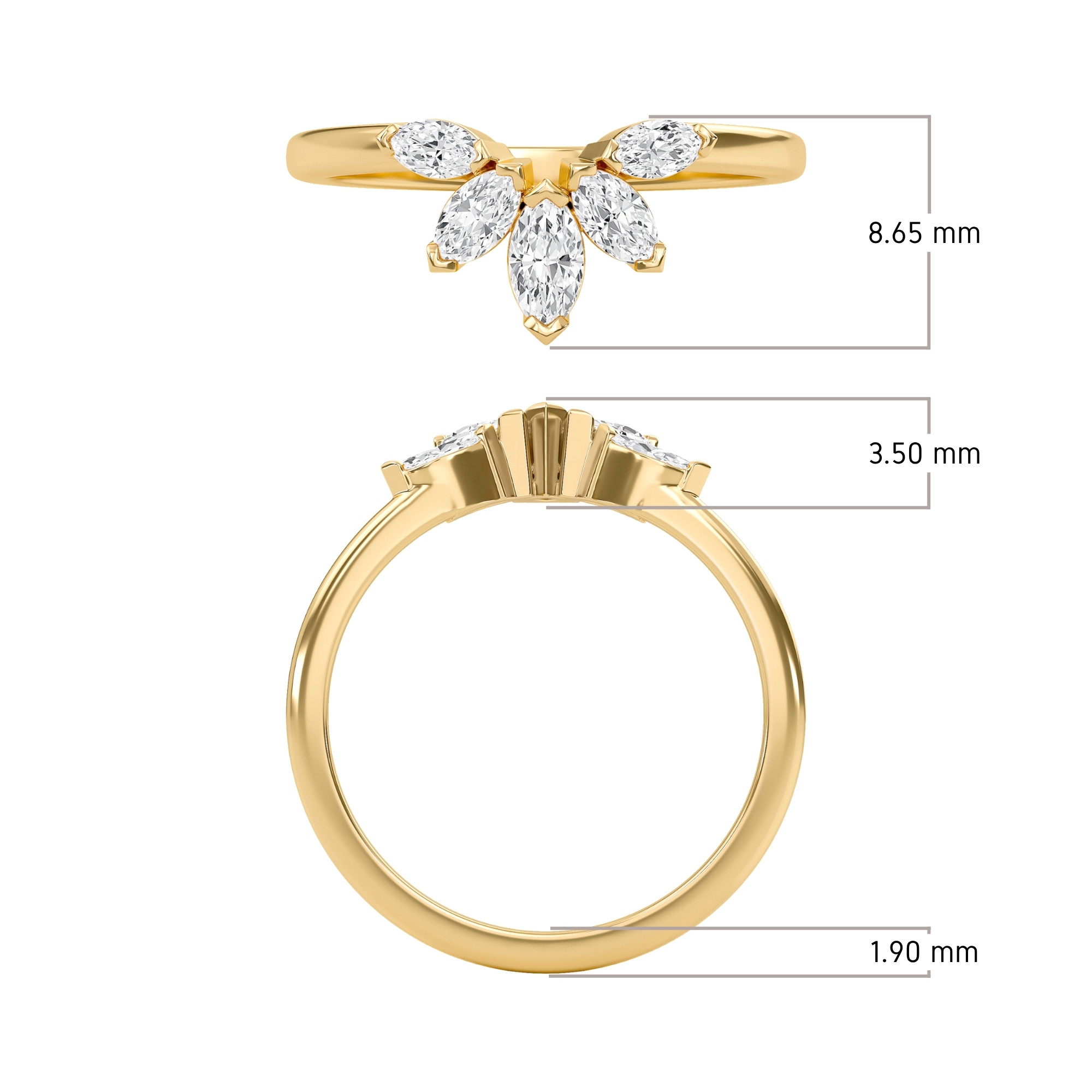 Curved Wedding Band