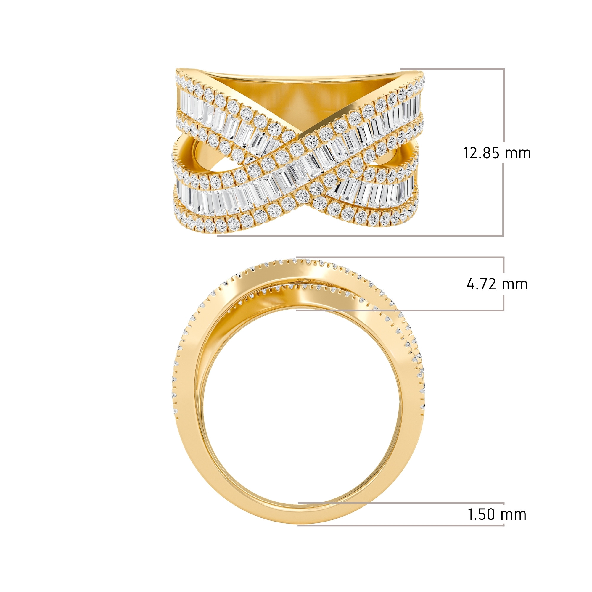 Criss Cross Elegant Band