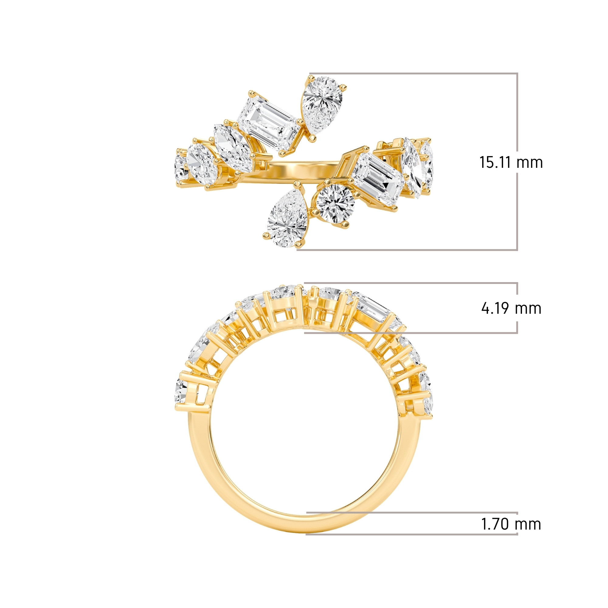 MultiStone Open Ring