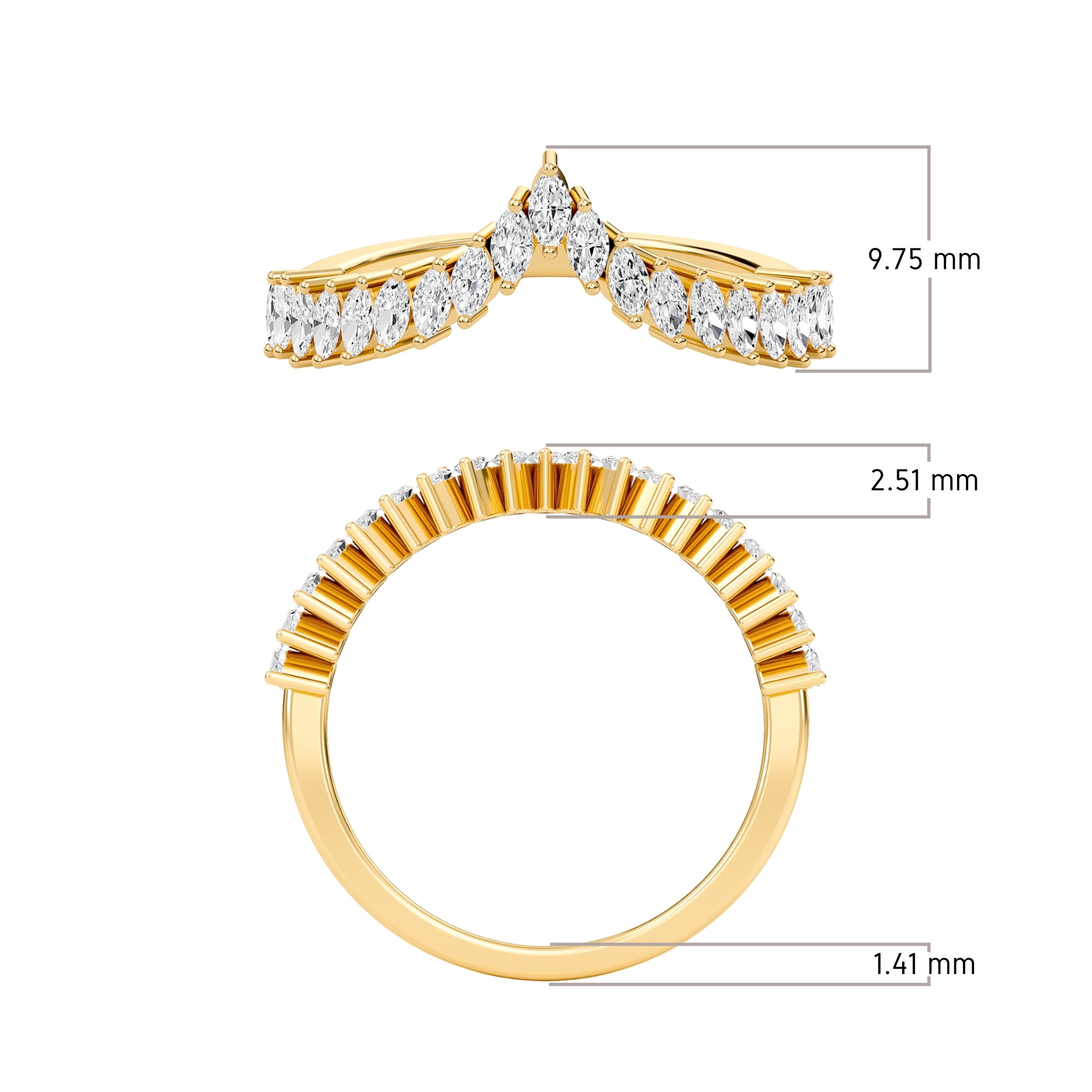 Tiara Wedding Band