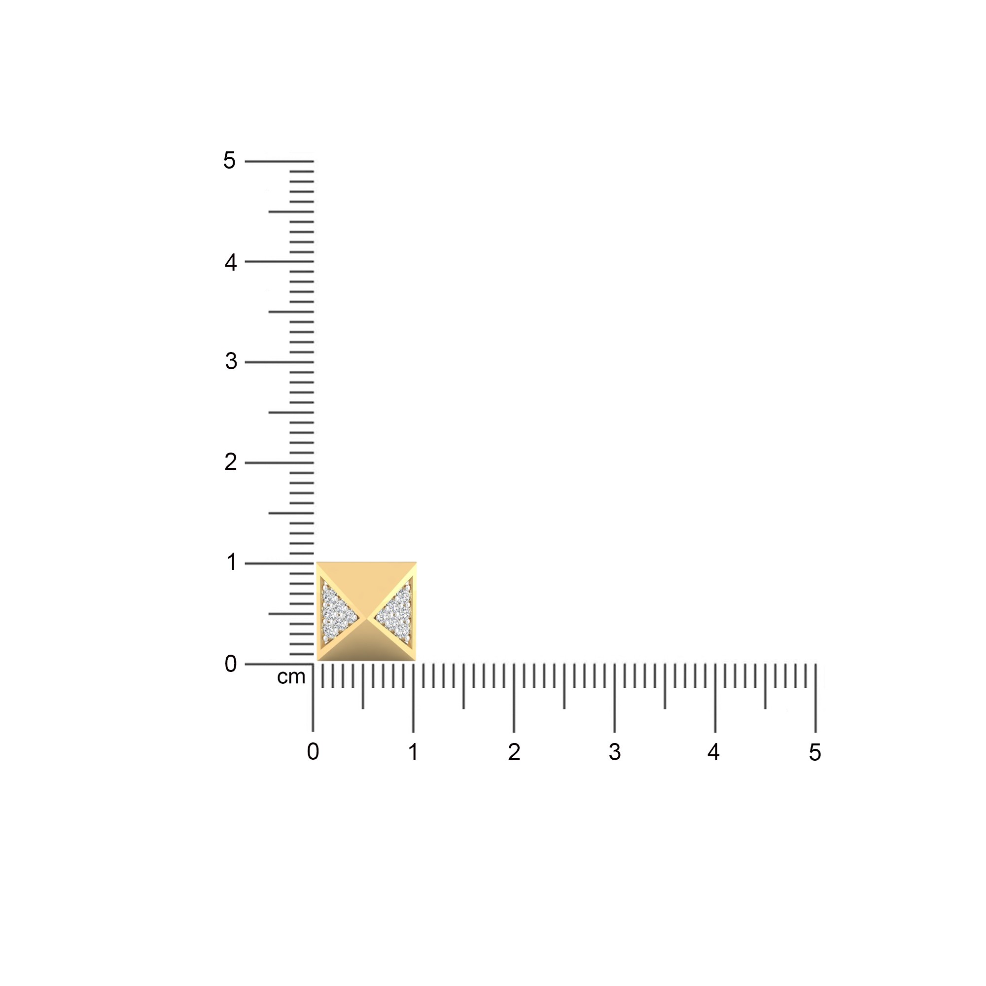 Pyramidal Pave Stud