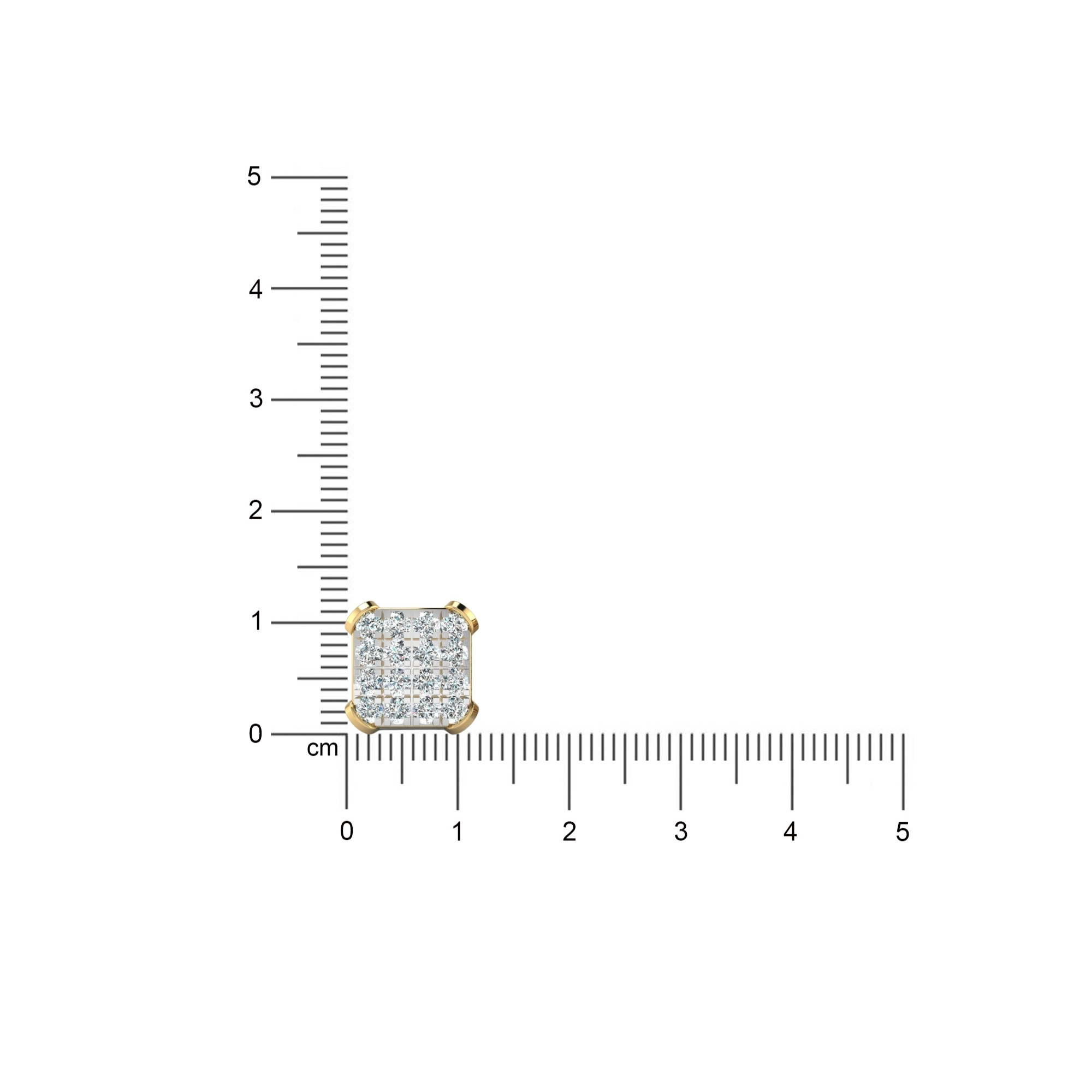 Bling Square Studs