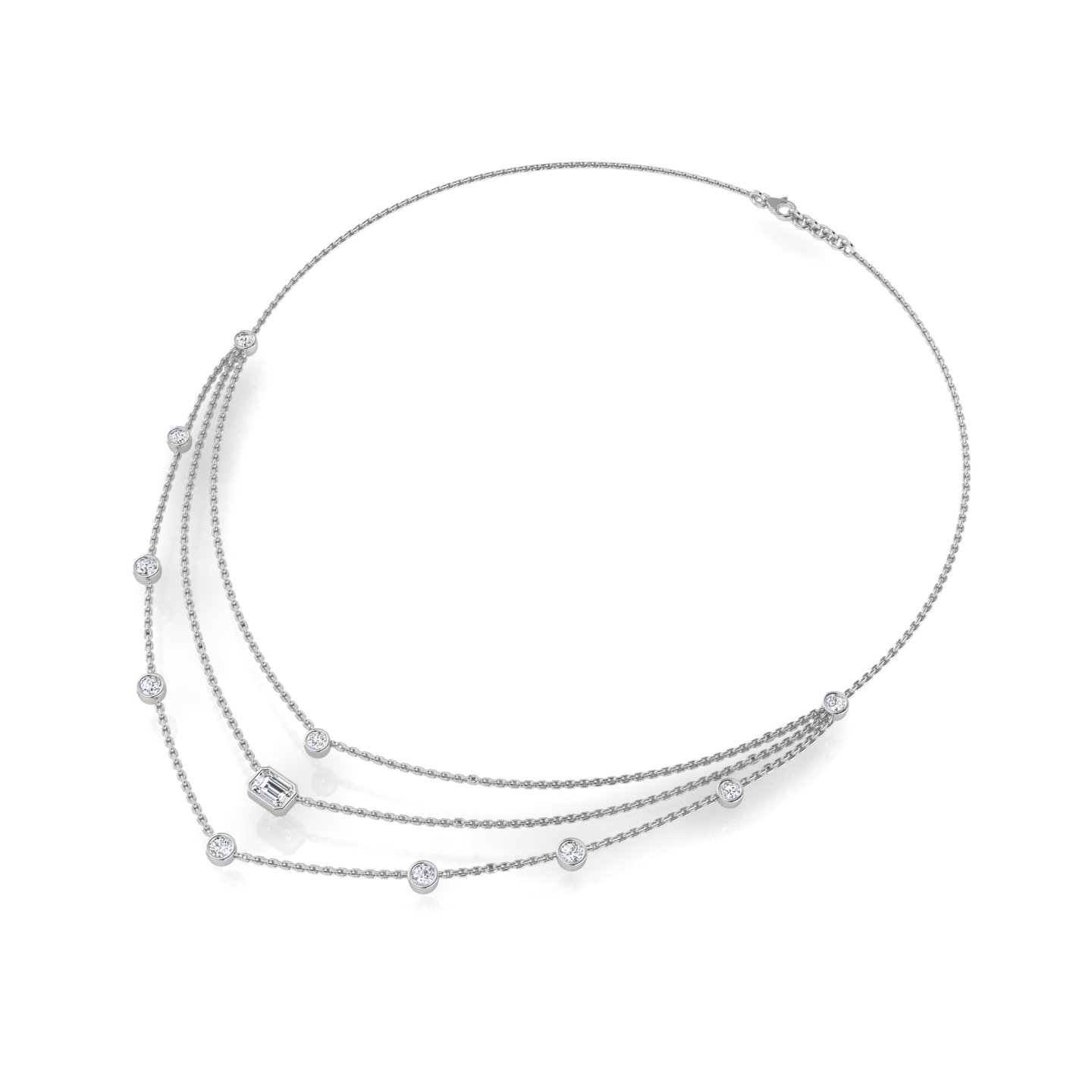 Multilayer Station Chain Necklace