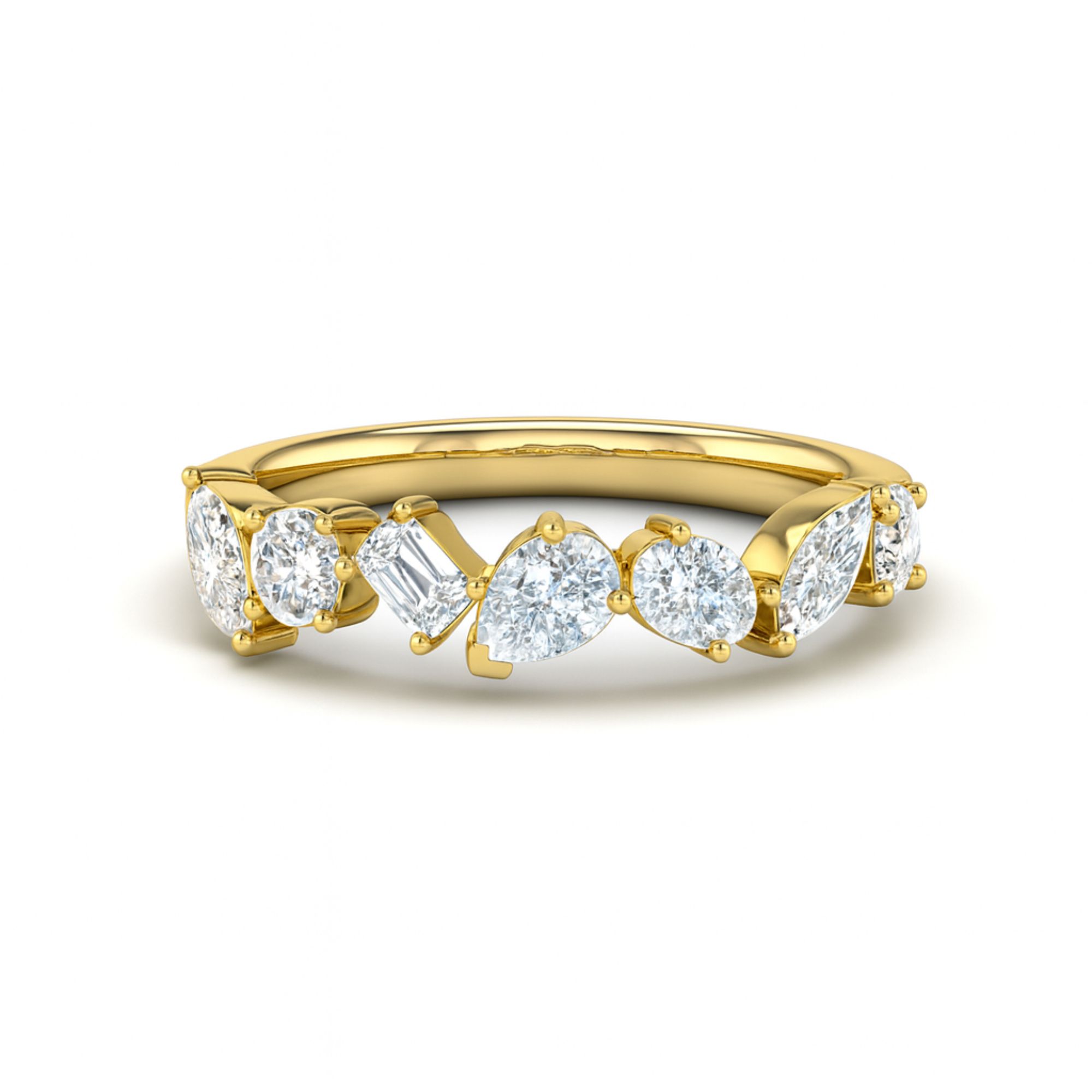 Multishape Half Eternity Band