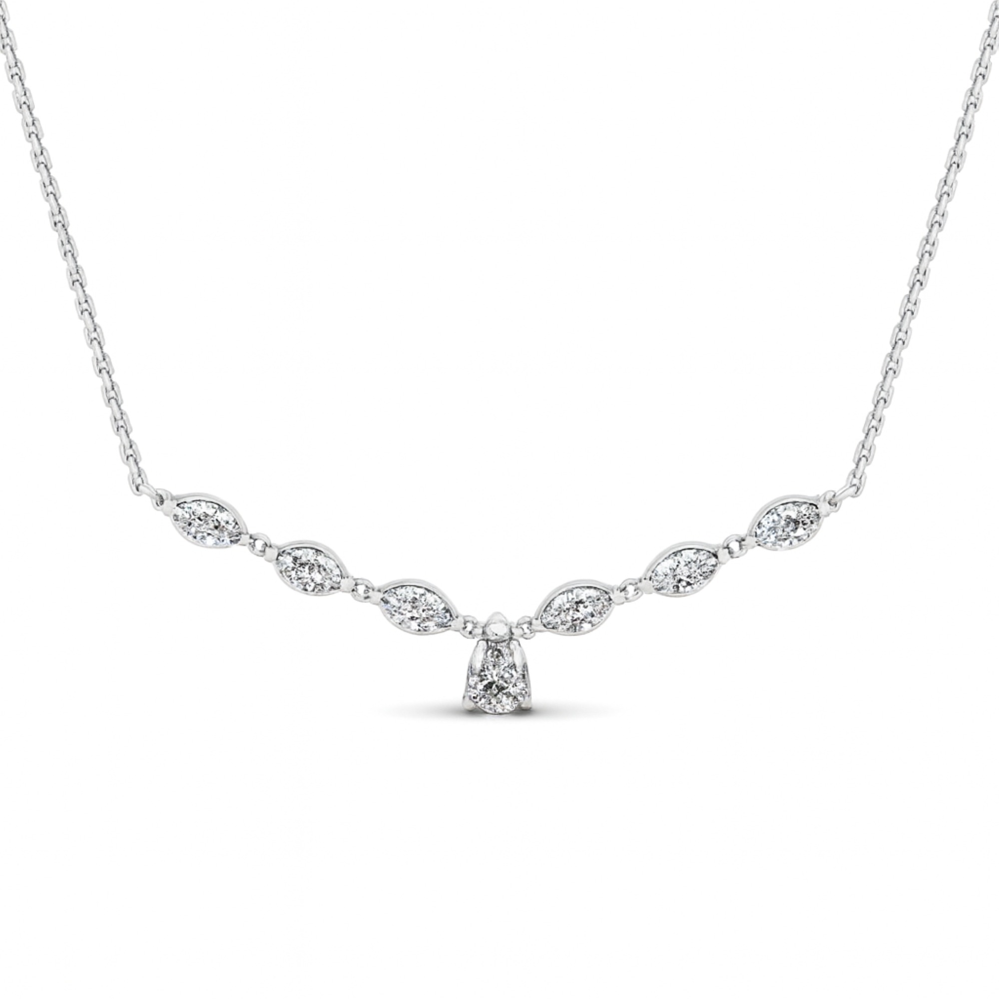 21/3 Cts. Pear-Marquise Demi Necklace
