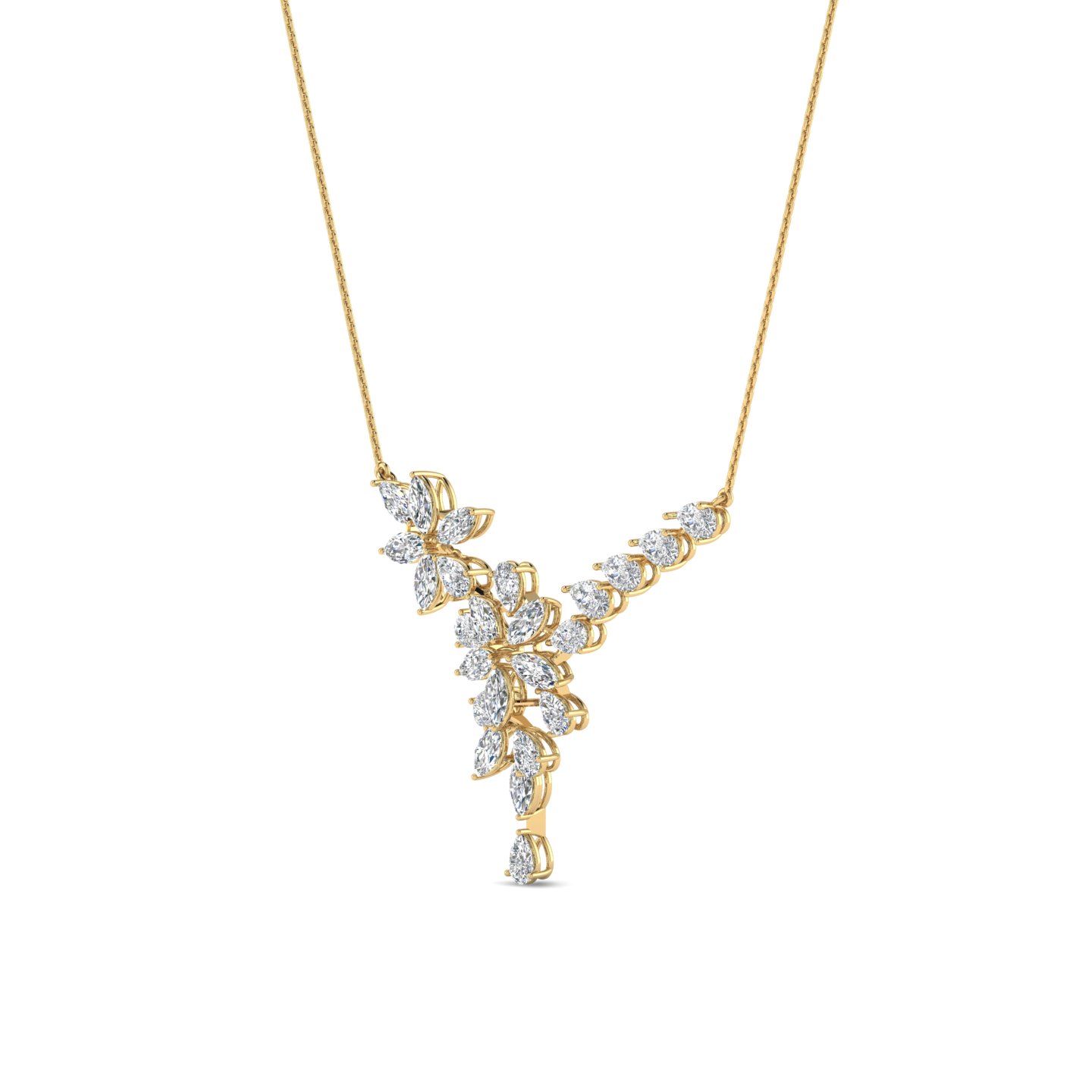 43/4 Cts. Pear-Marquise Fashion Necklace