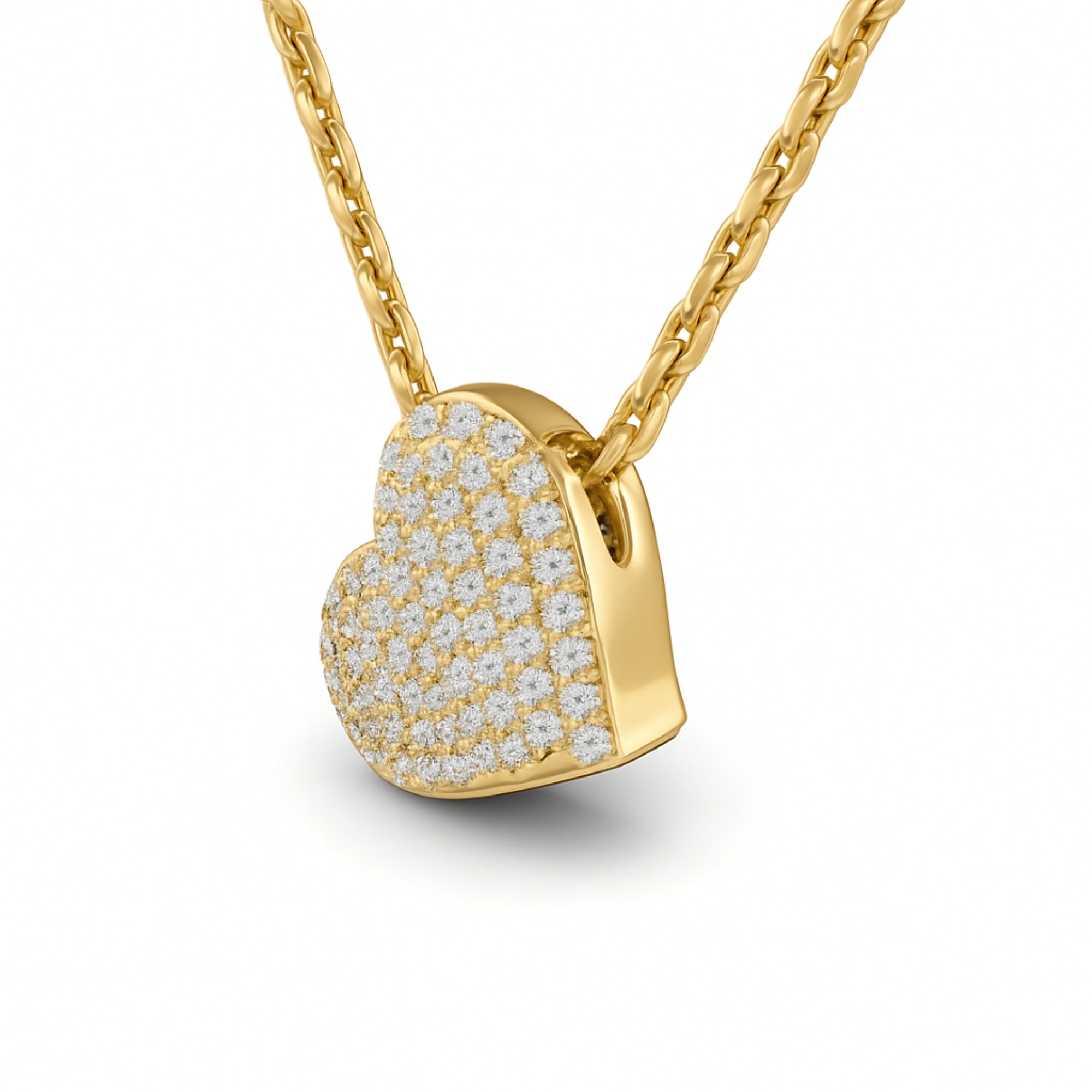 1/3 Cts. Pave Heart Pendant