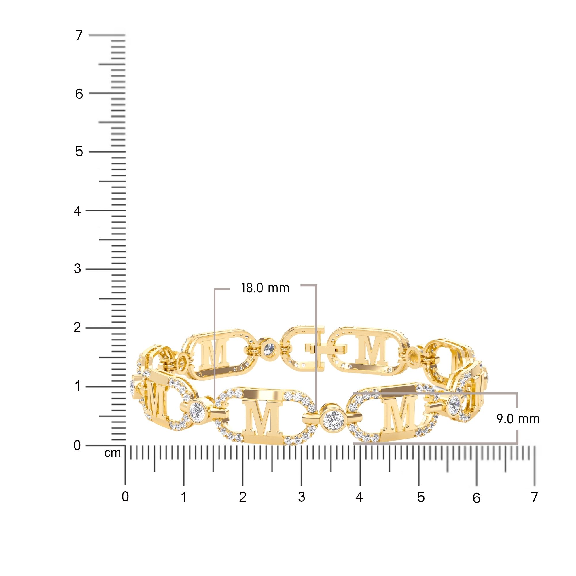 Monogram Diamond Bracelet