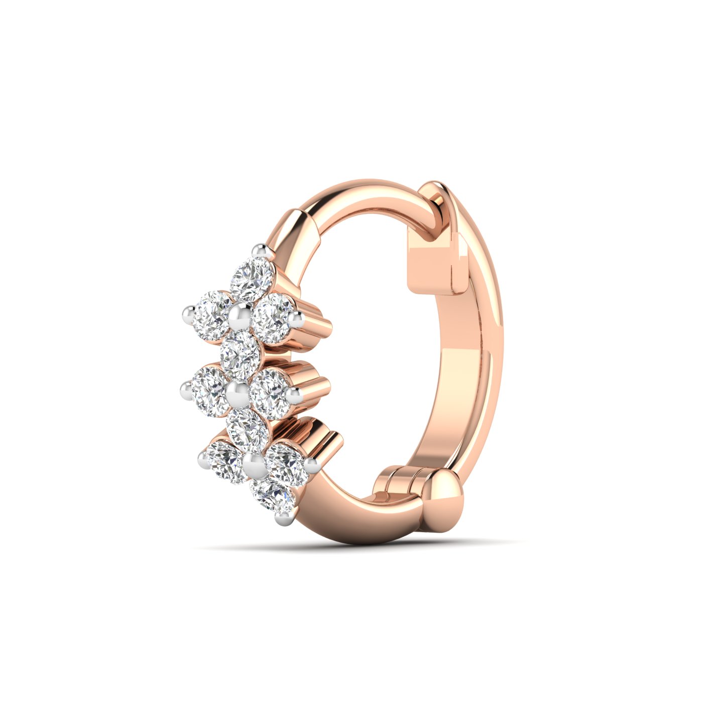 Tri-Stone Nose Ring
