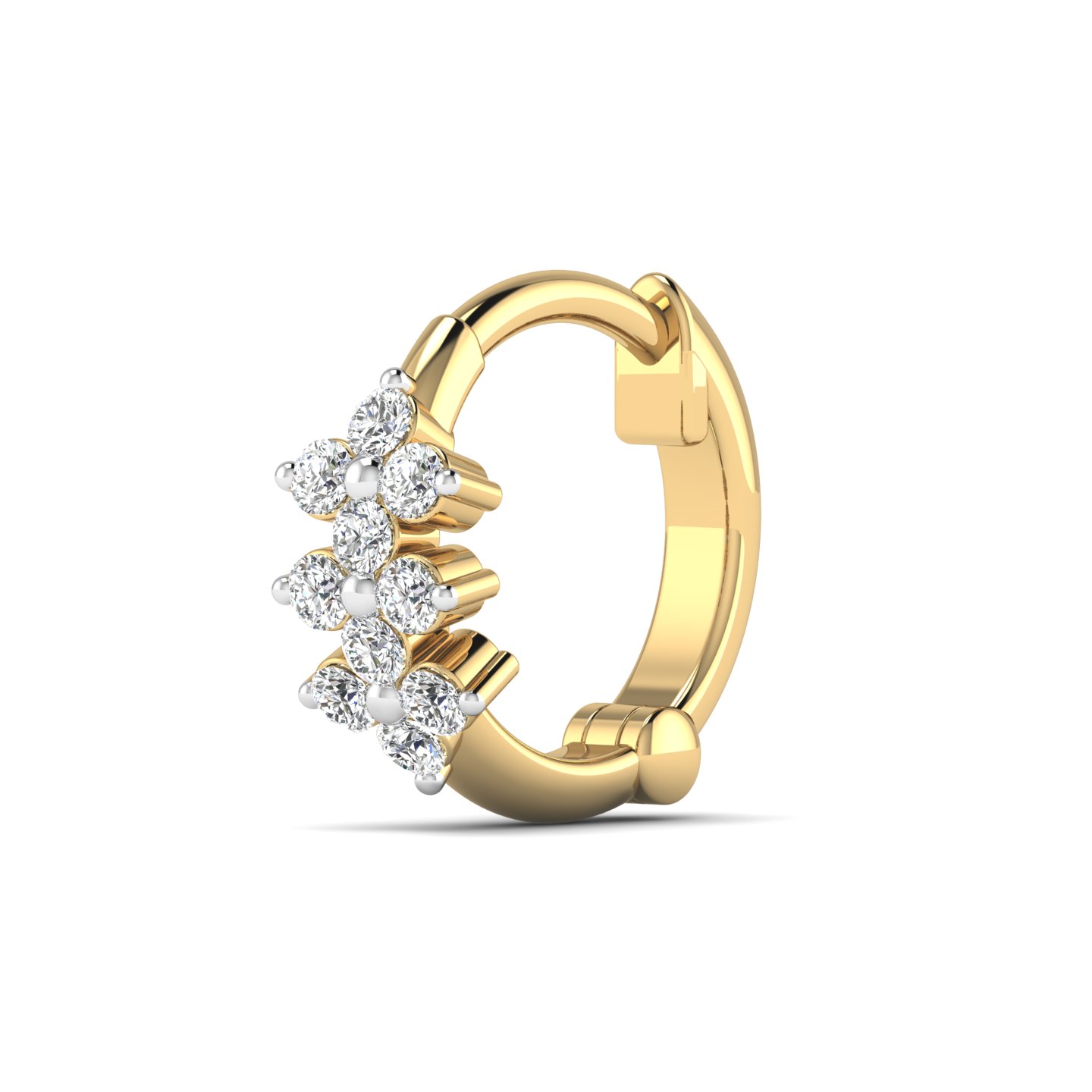 Tri-Stone Nose Ring