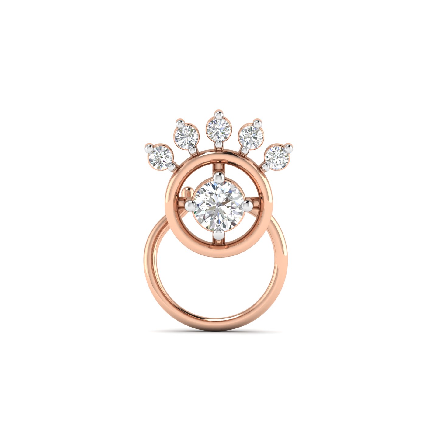 Halo Sparkle Nose Pin