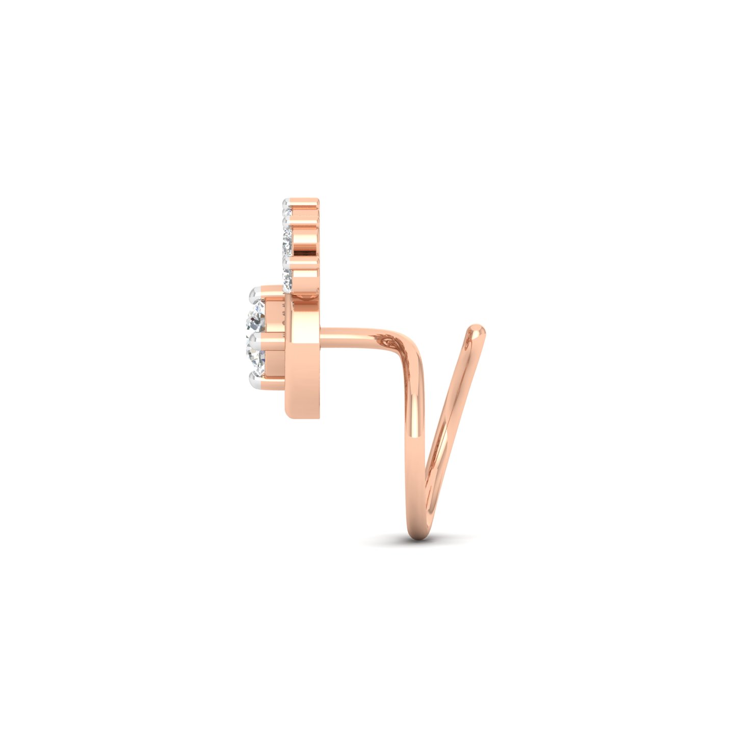 Halo Sparkle Nose Pin