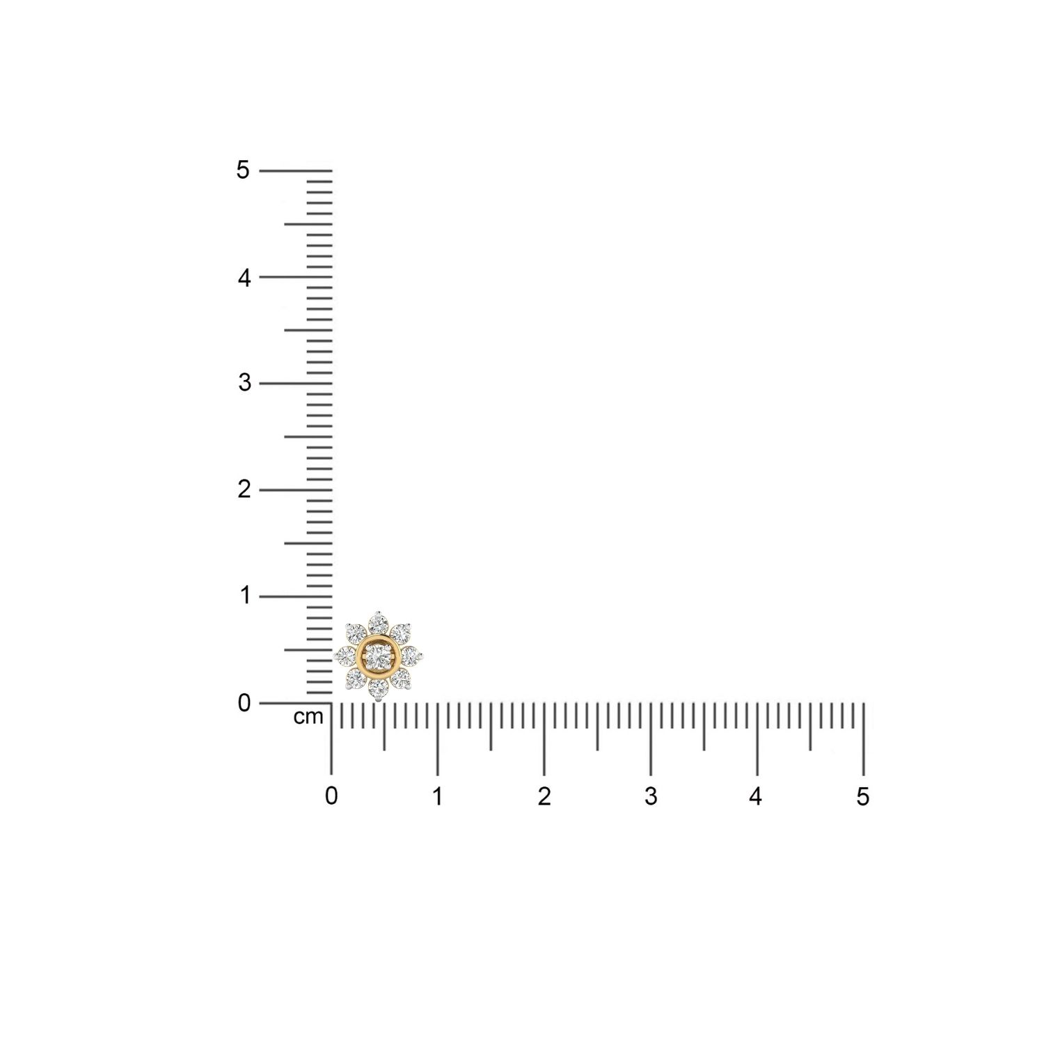 Sparkle Flower Nose Stud