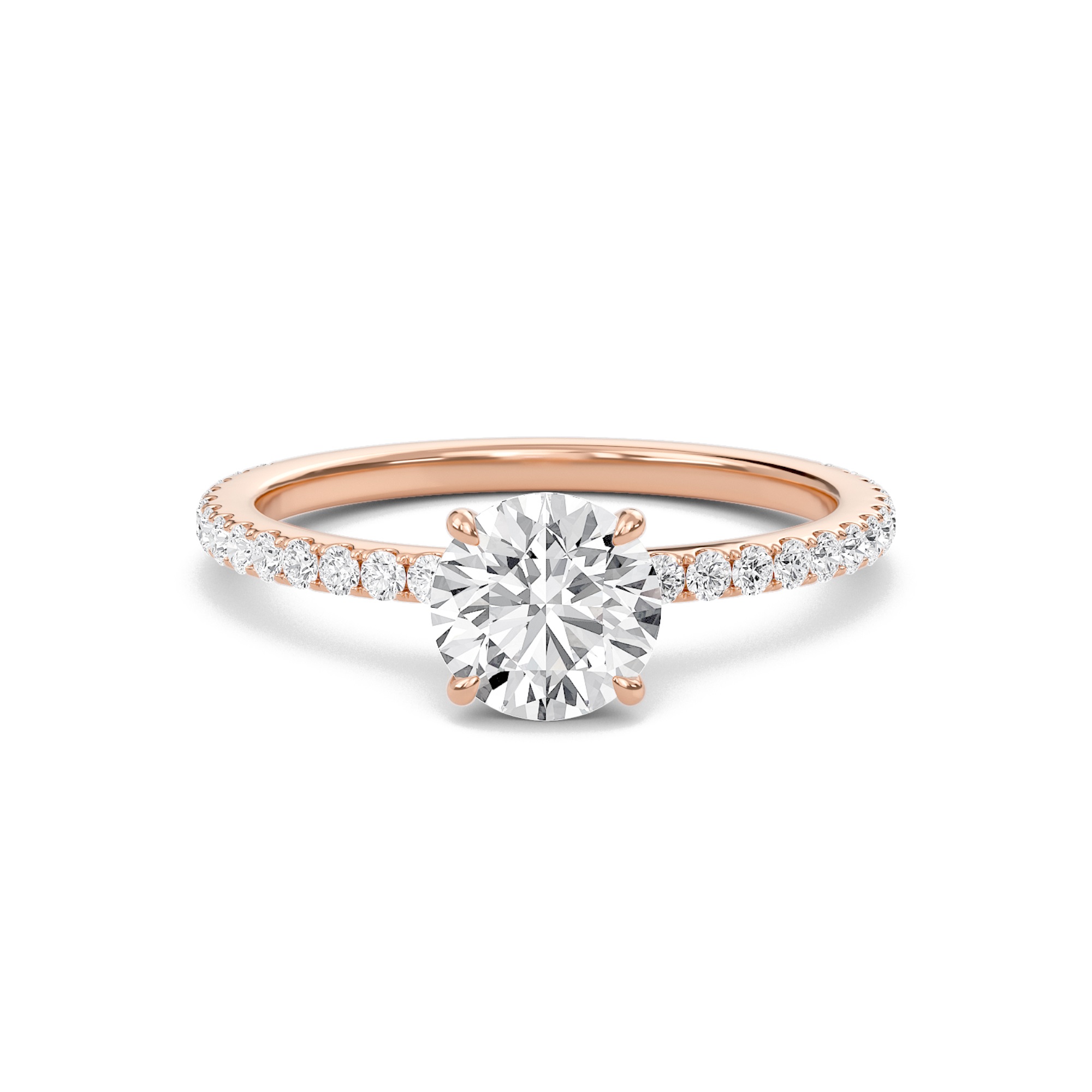 Round Classic Pave Engagement Ring