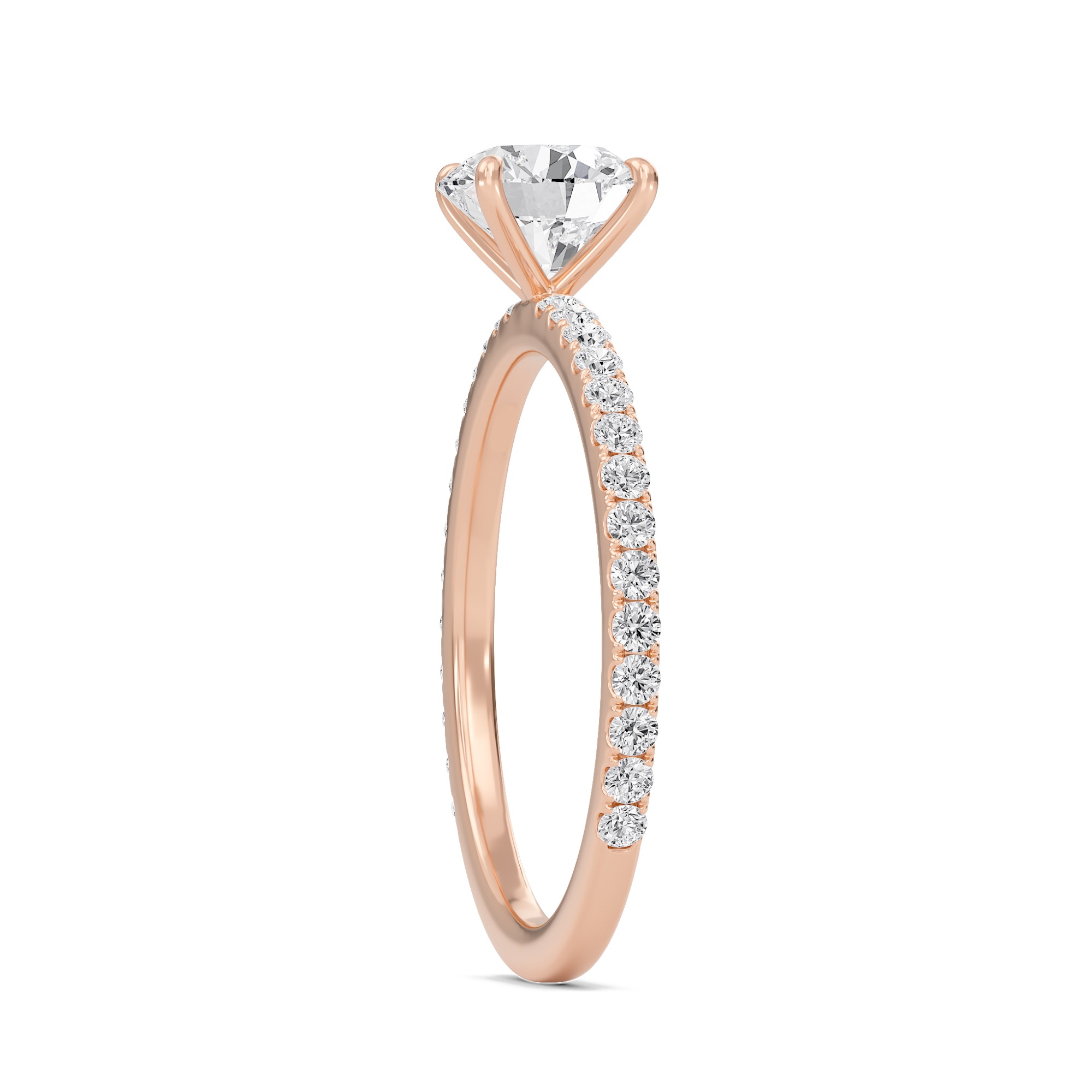 Round Classic Pave Engagement Ring
