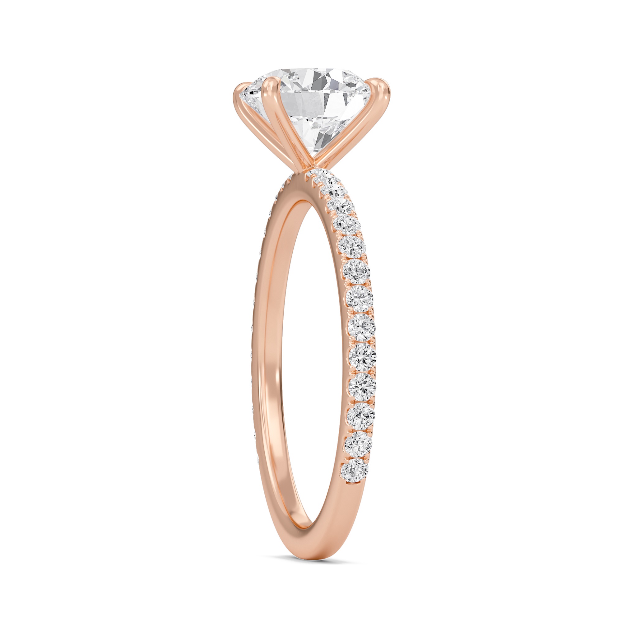 Round Classic Pave Engagement Ring