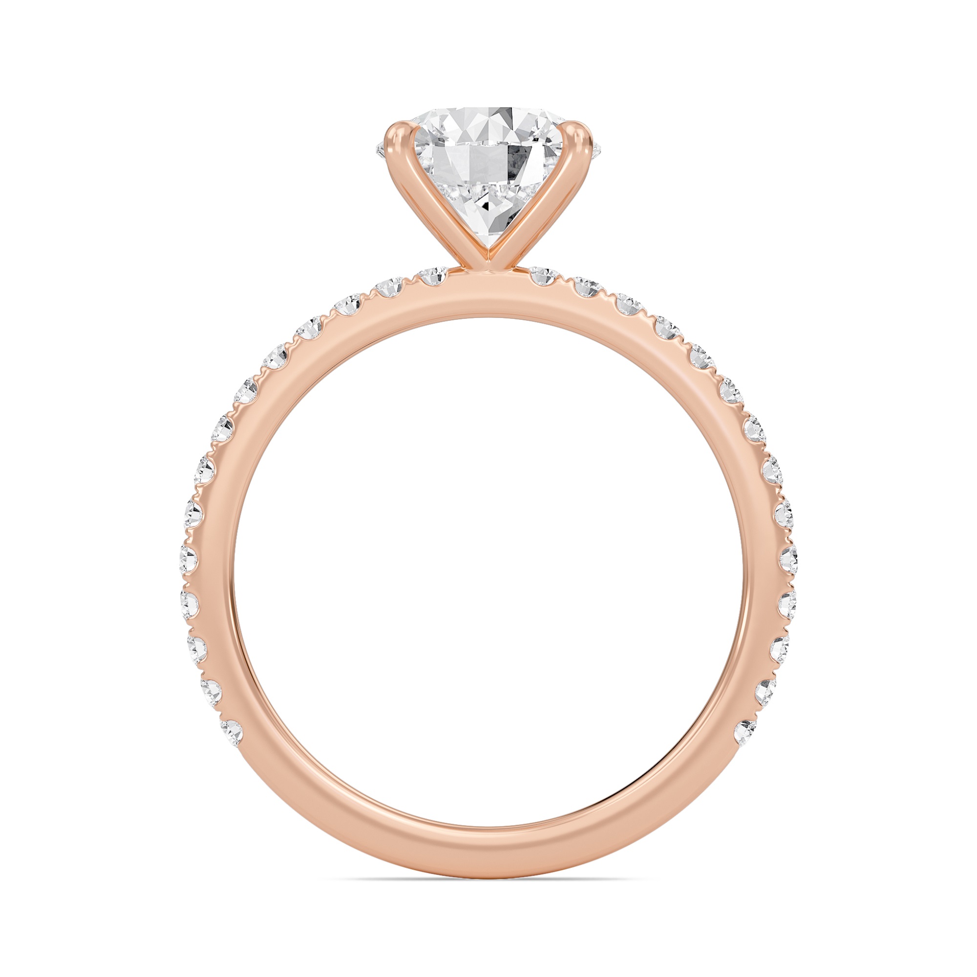 Round Classic Pave Engagement Ring
